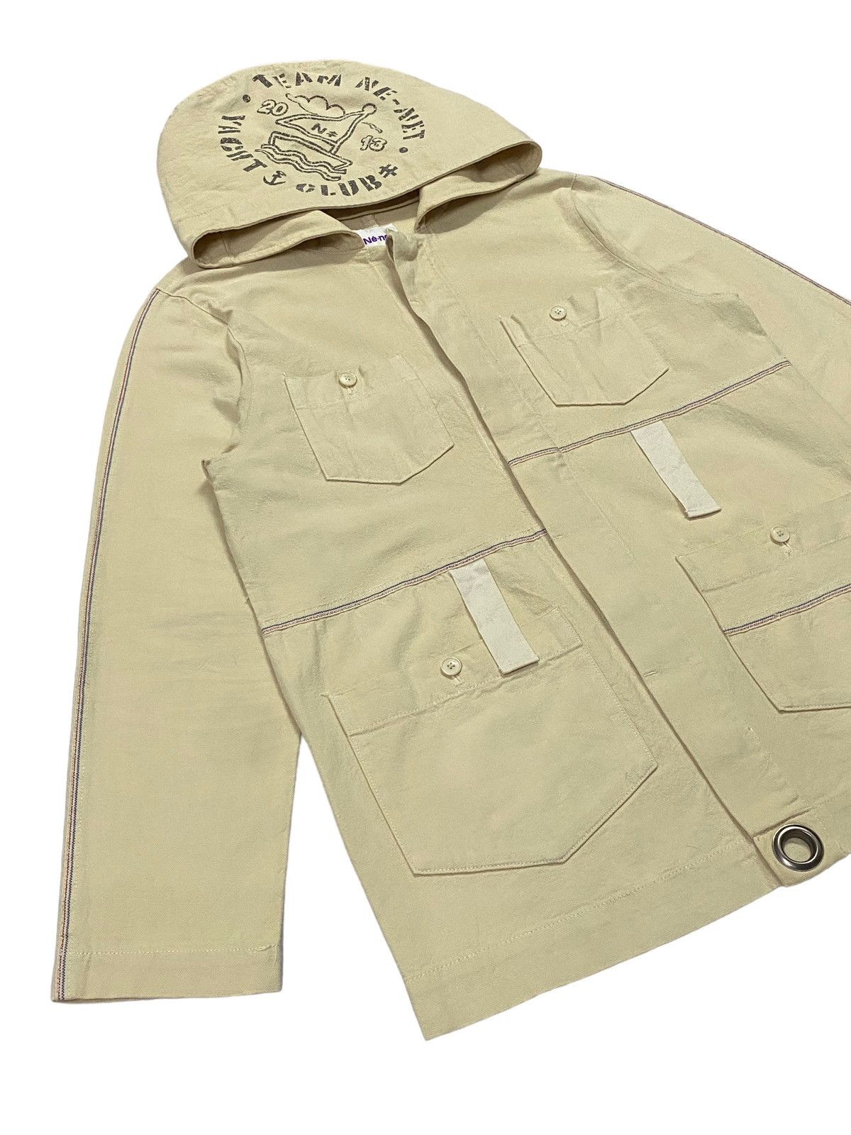 Issey Miyake × Japanese Brand × Ne-Net Ne-Net By Issey Miyake Heavy Cotton Field Hoodie Jacket Size US M / EU 48-50 / 2 - 17 Thumbnail