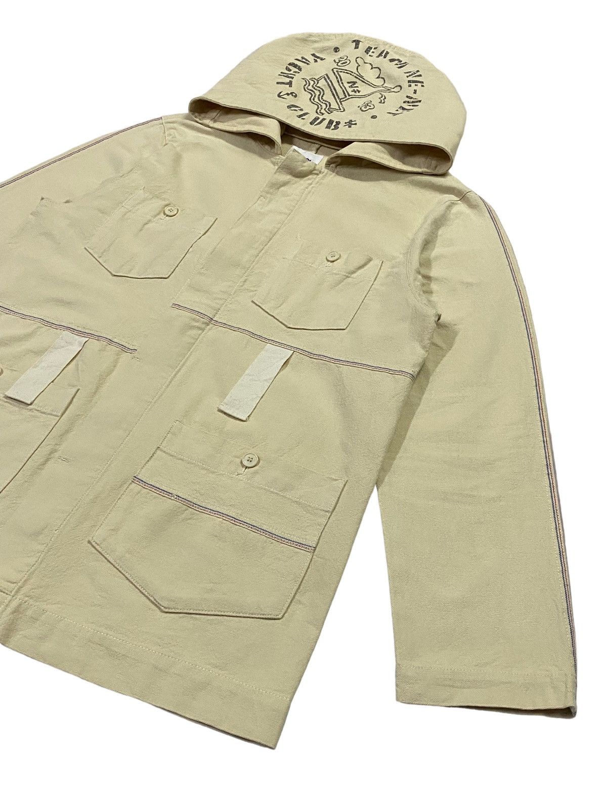 Issey Miyake × Japanese Brand × Ne-Net Ne-Net By Issey Miyake Heavy Cotton Field Hoodie Jacket Size US M / EU 48-50 / 2 - 18 Thumbnail