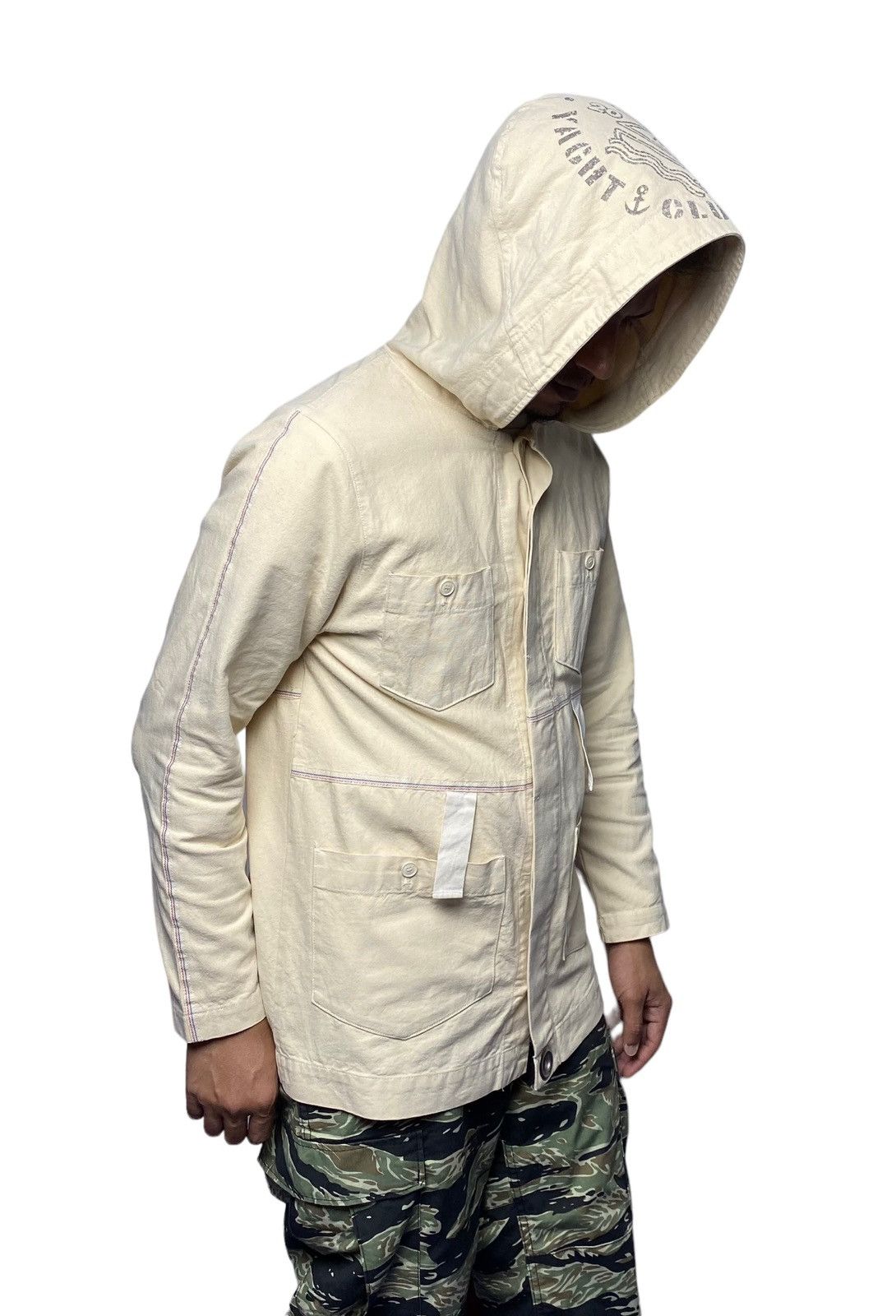 Issey Miyake × Japanese Brand × Ne-Net Ne-Net By Issey Miyake Heavy Cotton Field Hoodie Jacket Size US M / EU 48-50 / 2 - 24 Thumbnail
