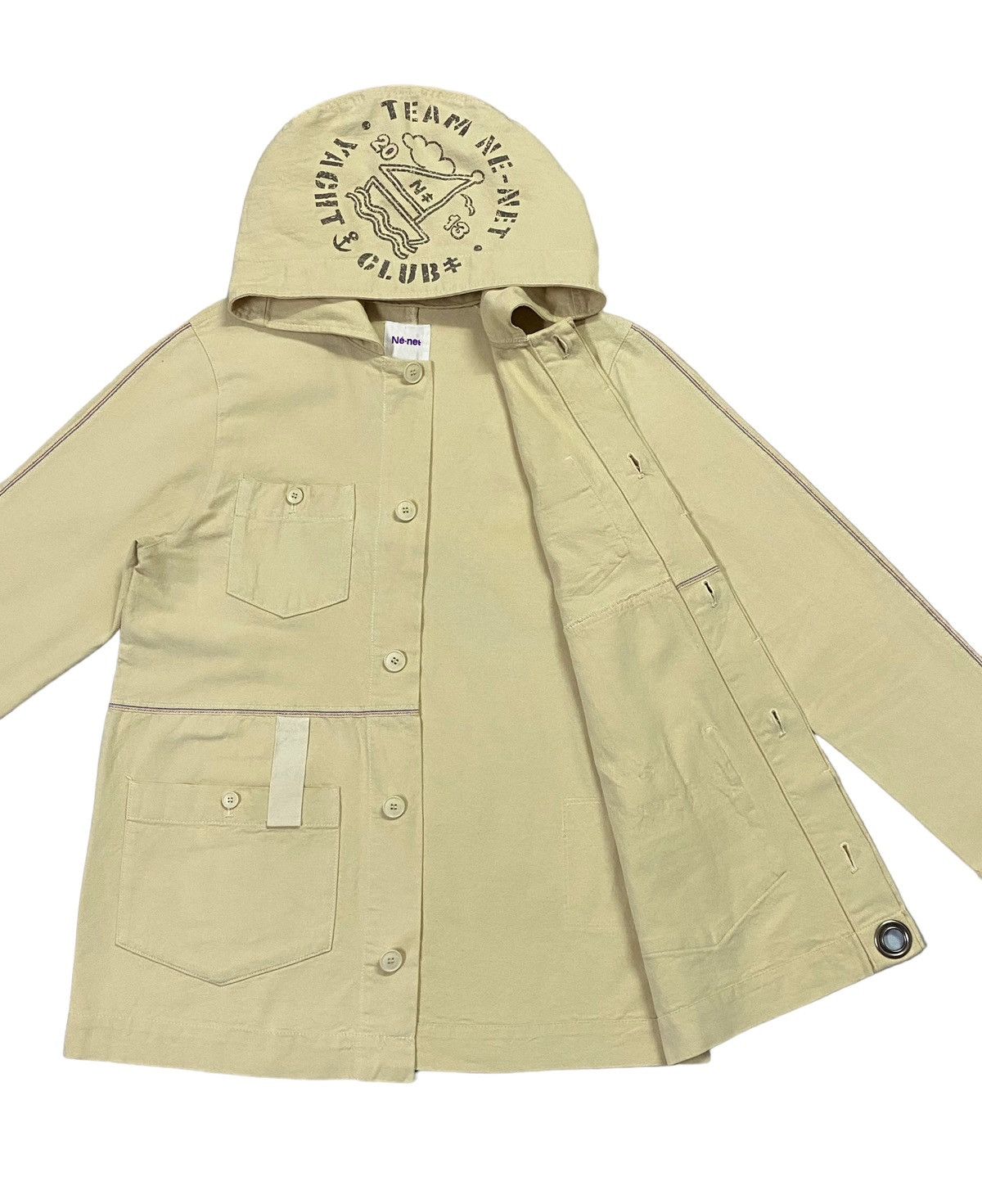 Issey Miyake × Japanese Brand × Ne-Net Ne-Net By Issey Miyake Heavy Cotton Field Hoodie Jacket Size US M / EU 48-50 / 2 - 19 Thumbnail