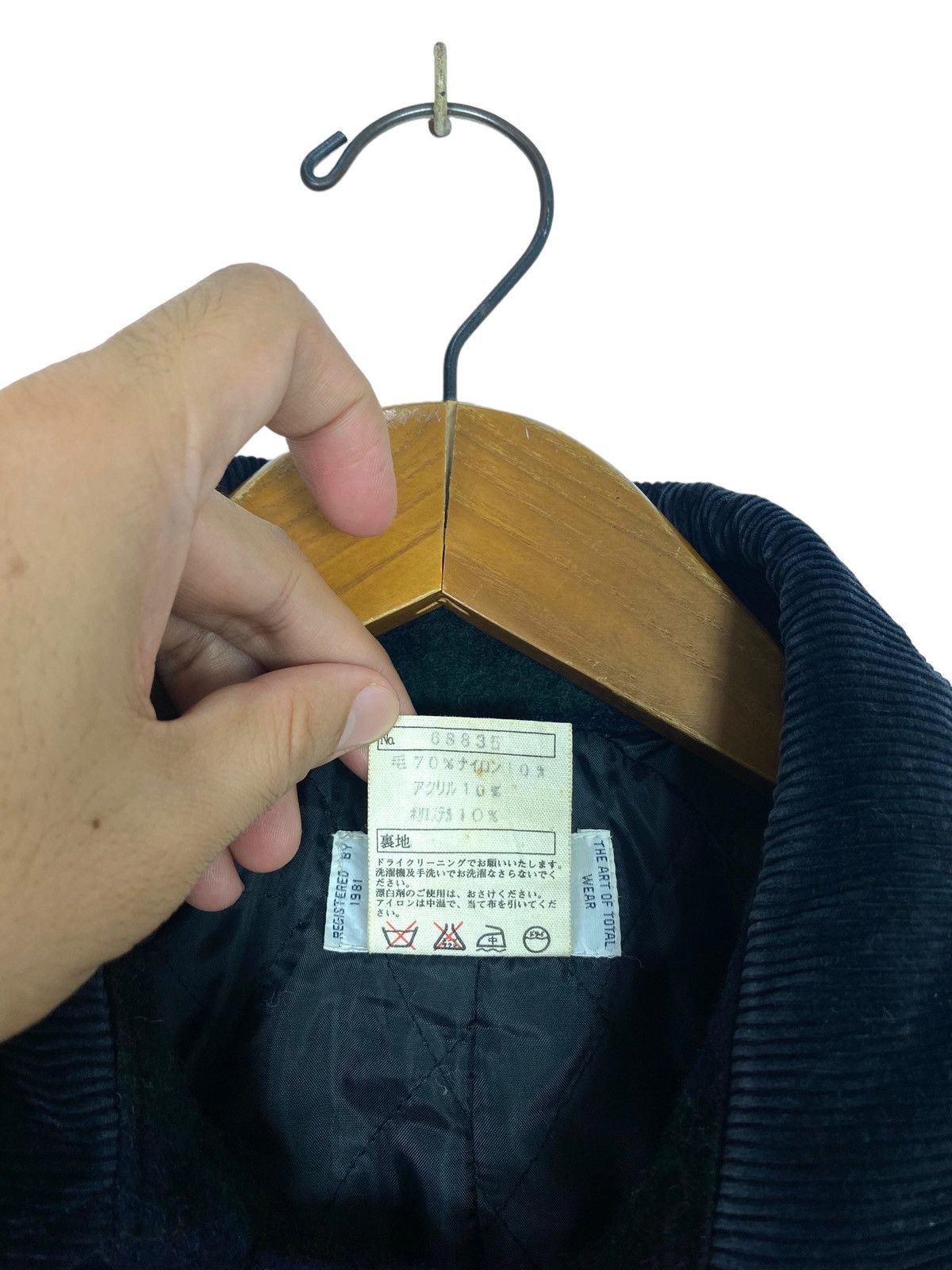 Japanese Brand Rare‼️ Vtg Checkout Wool Tartan Jacket Corduroy Neck Japan Size US L / EU 52-54 / 3 - 6 Thumbnail