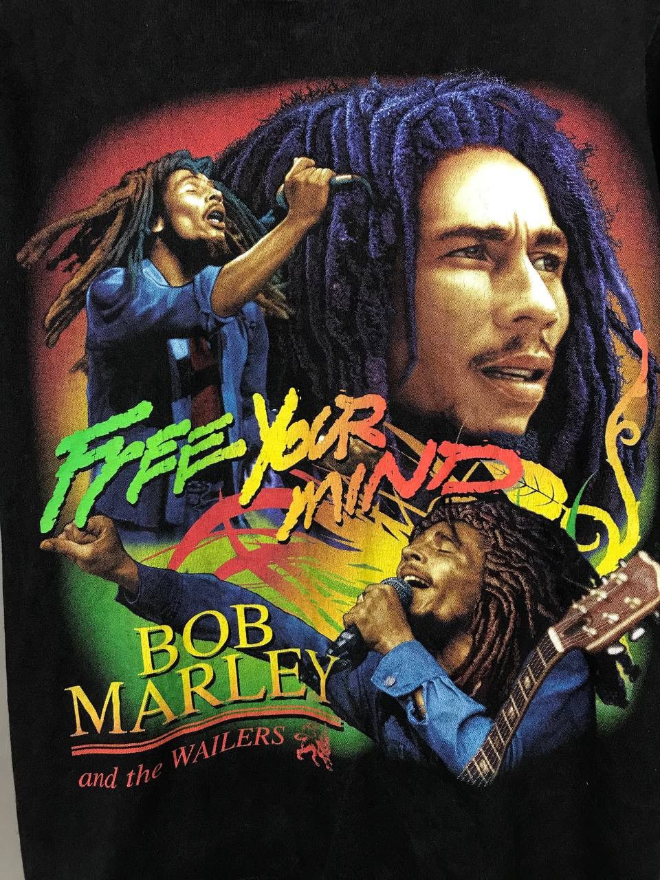 Bob Marley × Vintage Bob Marley vintage band overprinted tee Size US M / EU 48-50 / 2 - 3 Thumbnail