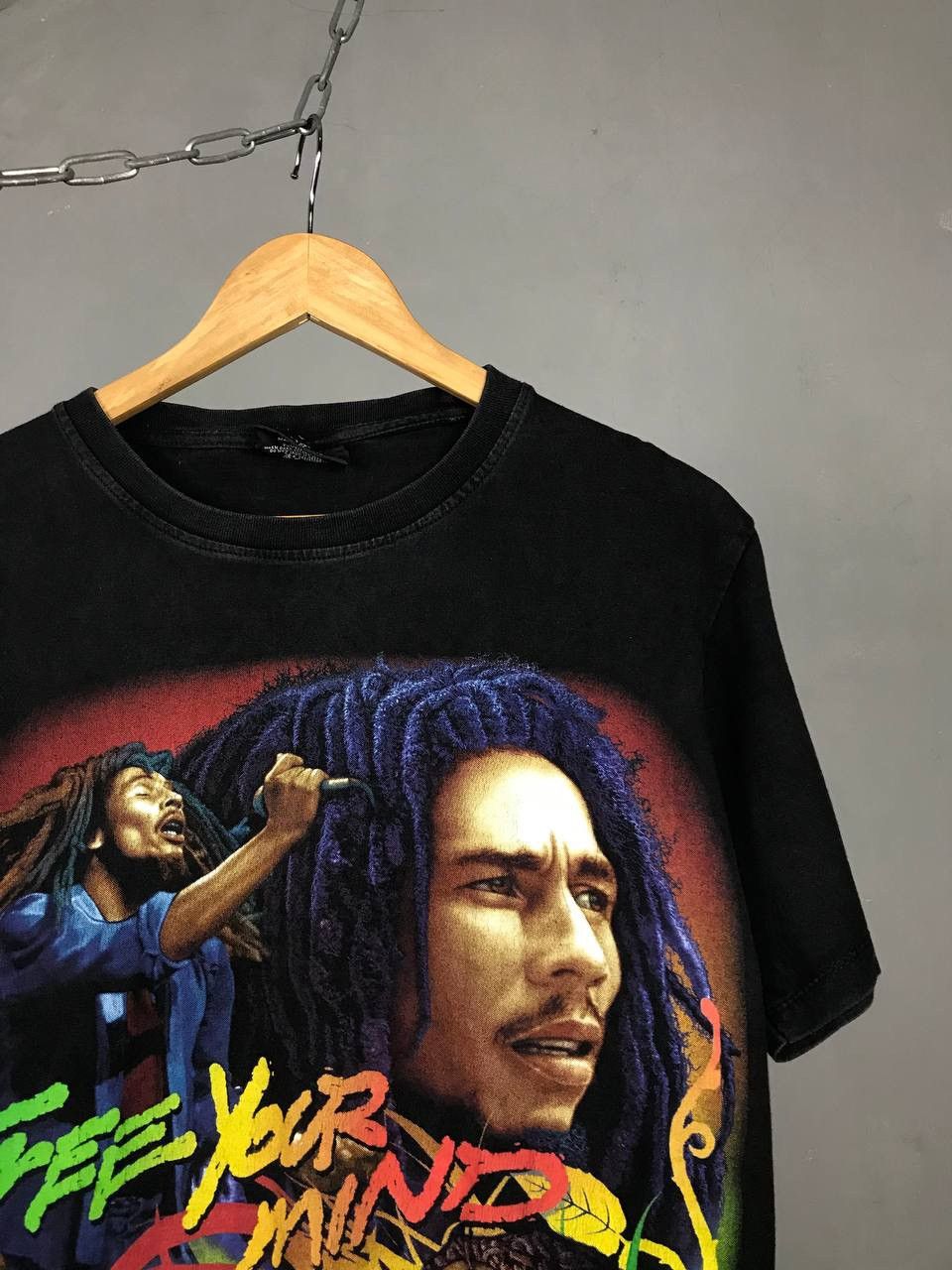 Bob Marley × Vintage Bob Marley vintage band overprinted tee Size US M / EU 48-50 / 2 - 2 Thumbnail