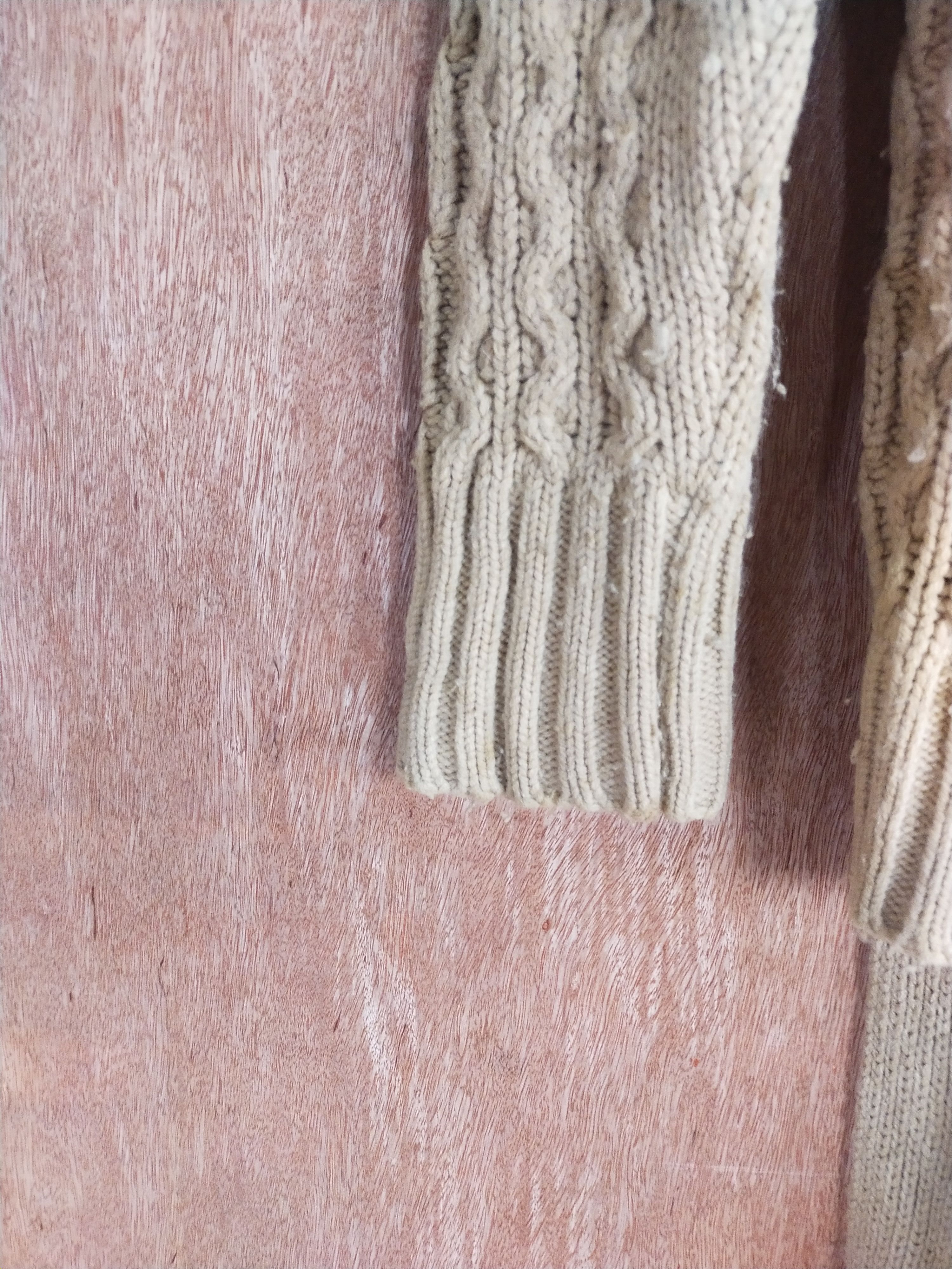 Aran Isles Knitwear × Japanese Brand G.F.Fasion brown aran isle cable knitwear cardigan #S050 Size US M / EU 48-50 / 2 - 4 Thumbnail