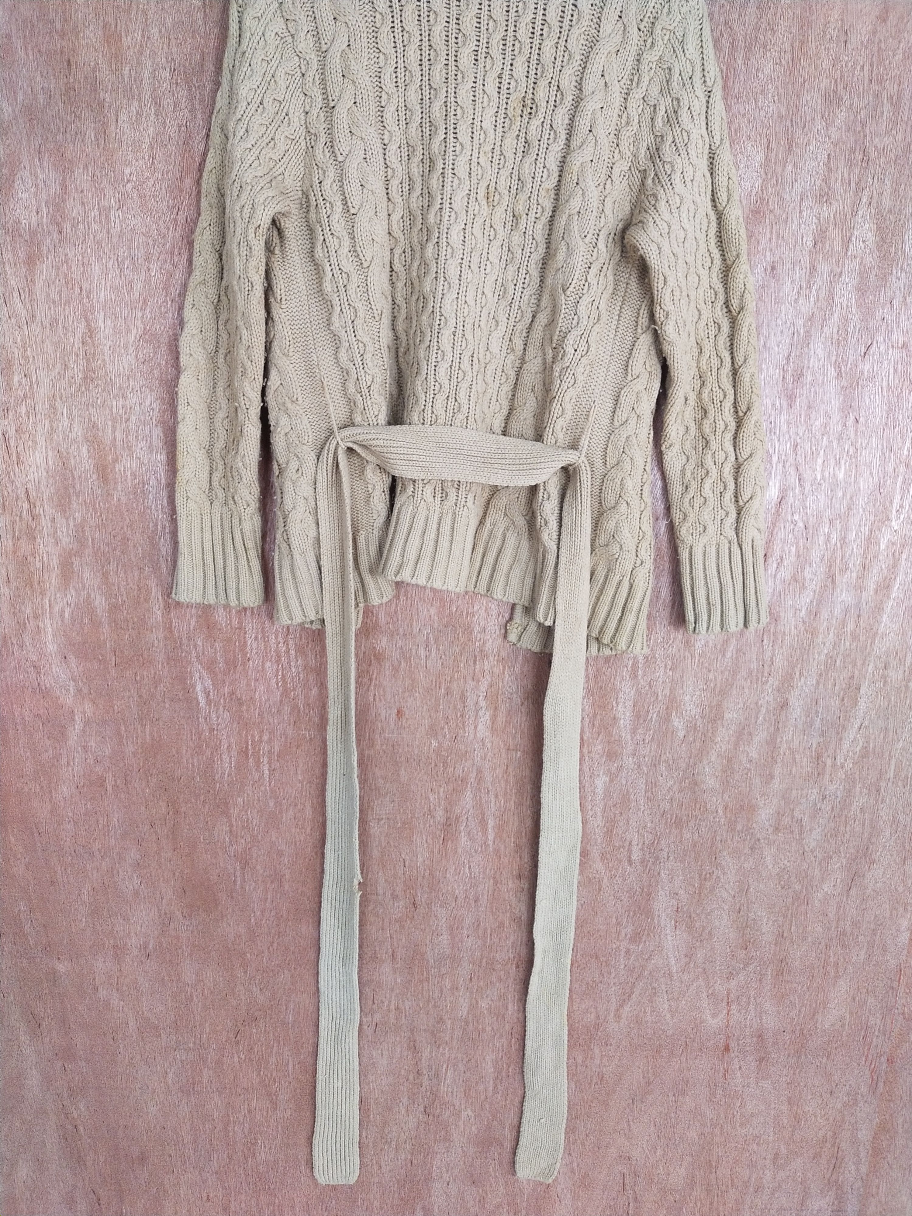 Aran Isles Knitwear × Japanese Brand G.F.Fasion brown aran isle cable knitwear cardigan #S050 Size US M / EU 48-50 / 2 - 11 Thumbnail