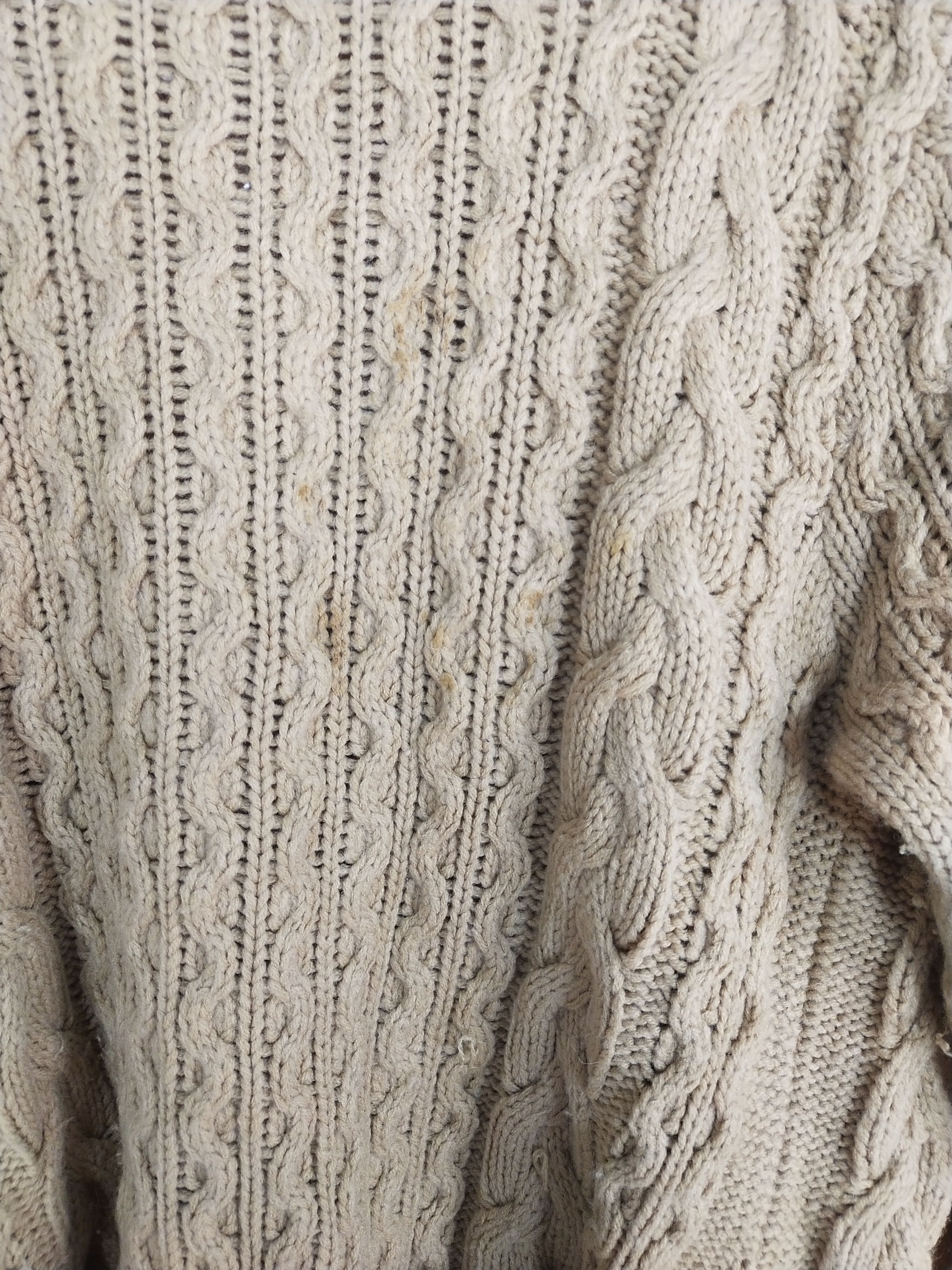 Aran Isles Knitwear × Japanese Brand G.F.Fasion brown aran isle cable knitwear cardigan #S050 Size US M / EU 48-50 / 2 - 9 Thumbnail