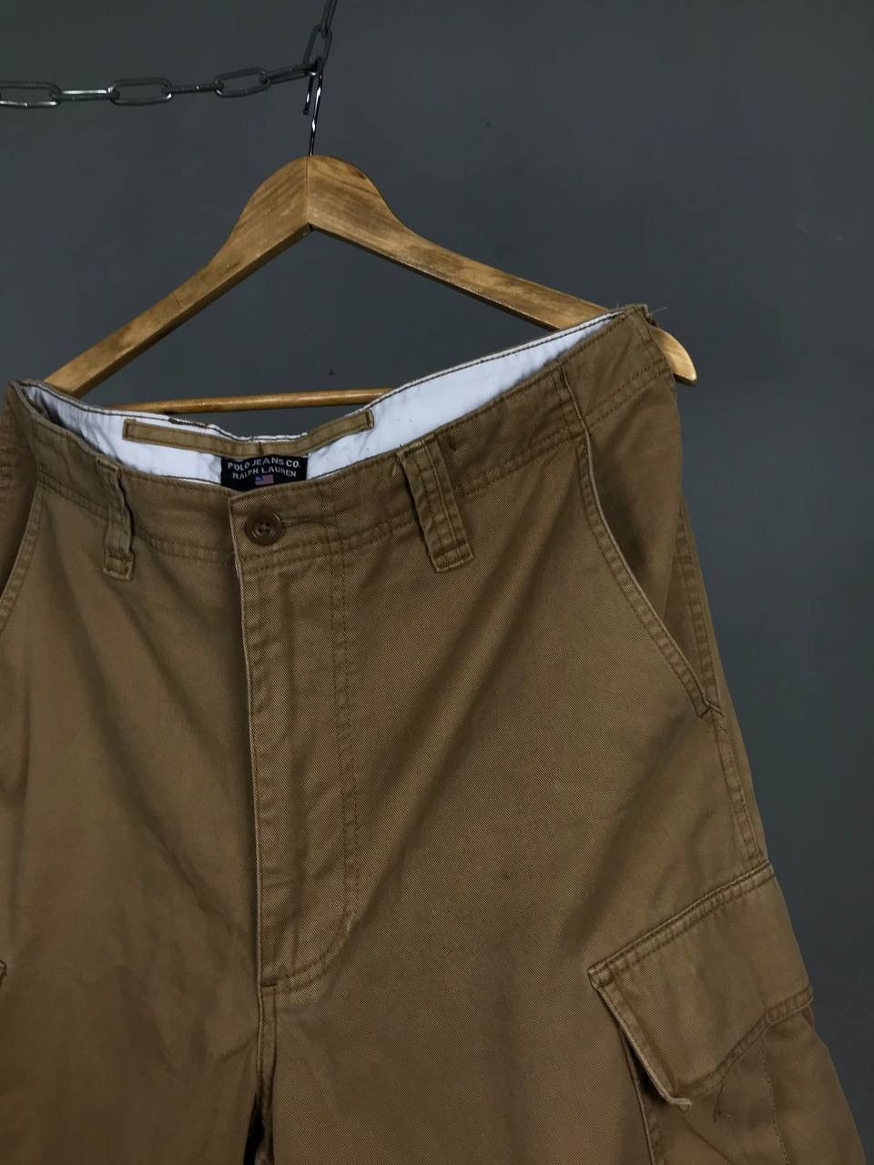 Vintage Polo Ralph Lauren Jeans luxury streetwear cargo shorts Size US 36 / EU 52 - 2 Thumbnail