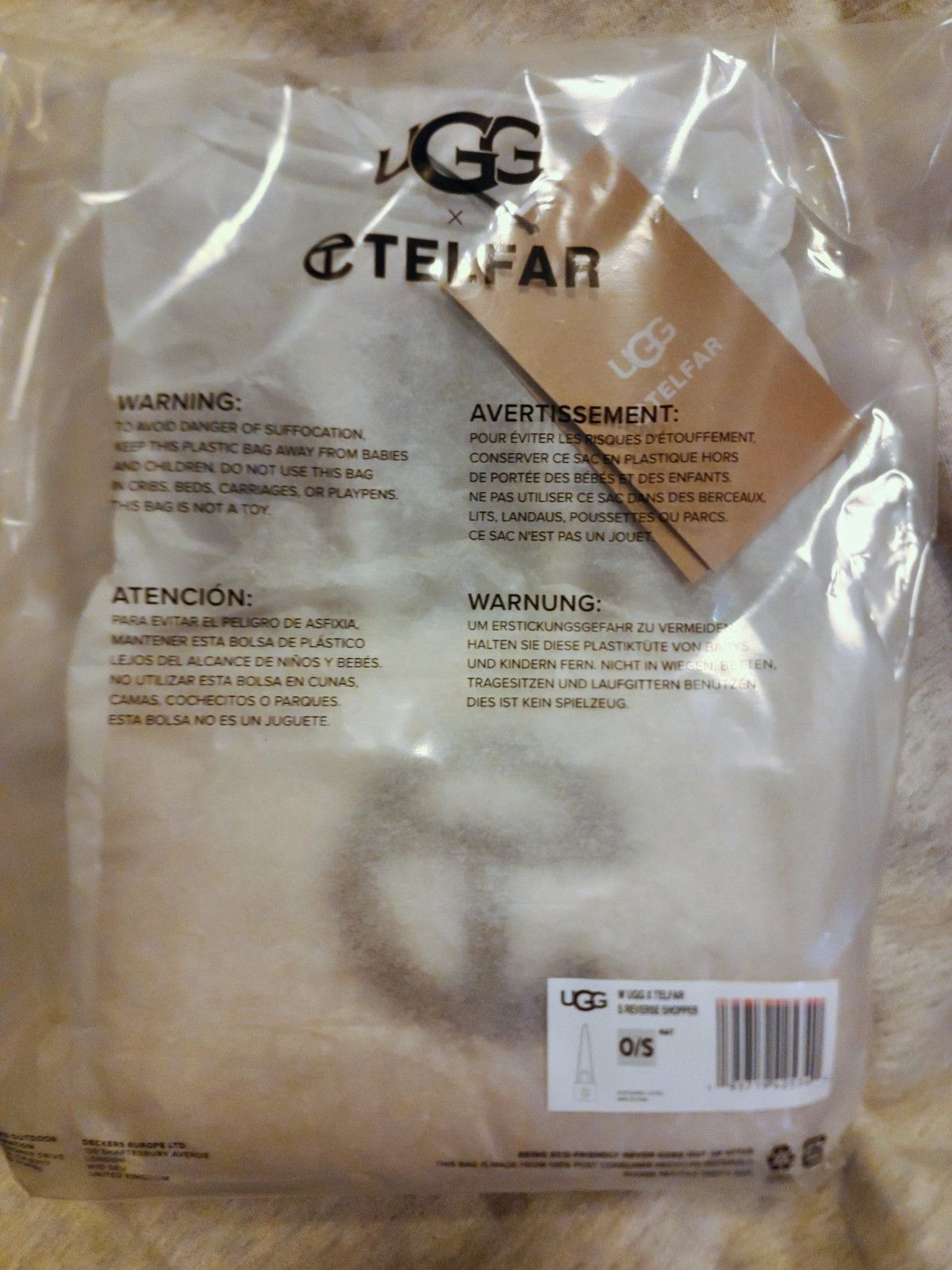 Telfar × Ugg UGG x TELFAR Small Reverse Shopper - Natural Size ONE SIZE - 7 Thumbnail