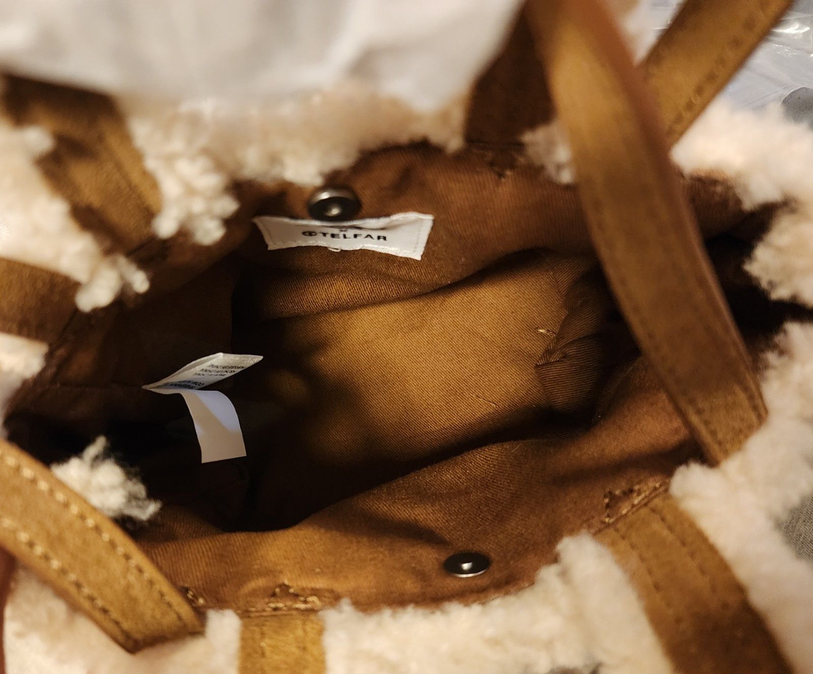 Telfar × Ugg UGG x TELFAR Small Reverse Shopper - Natural Size ONE SIZE - 11 Thumbnail