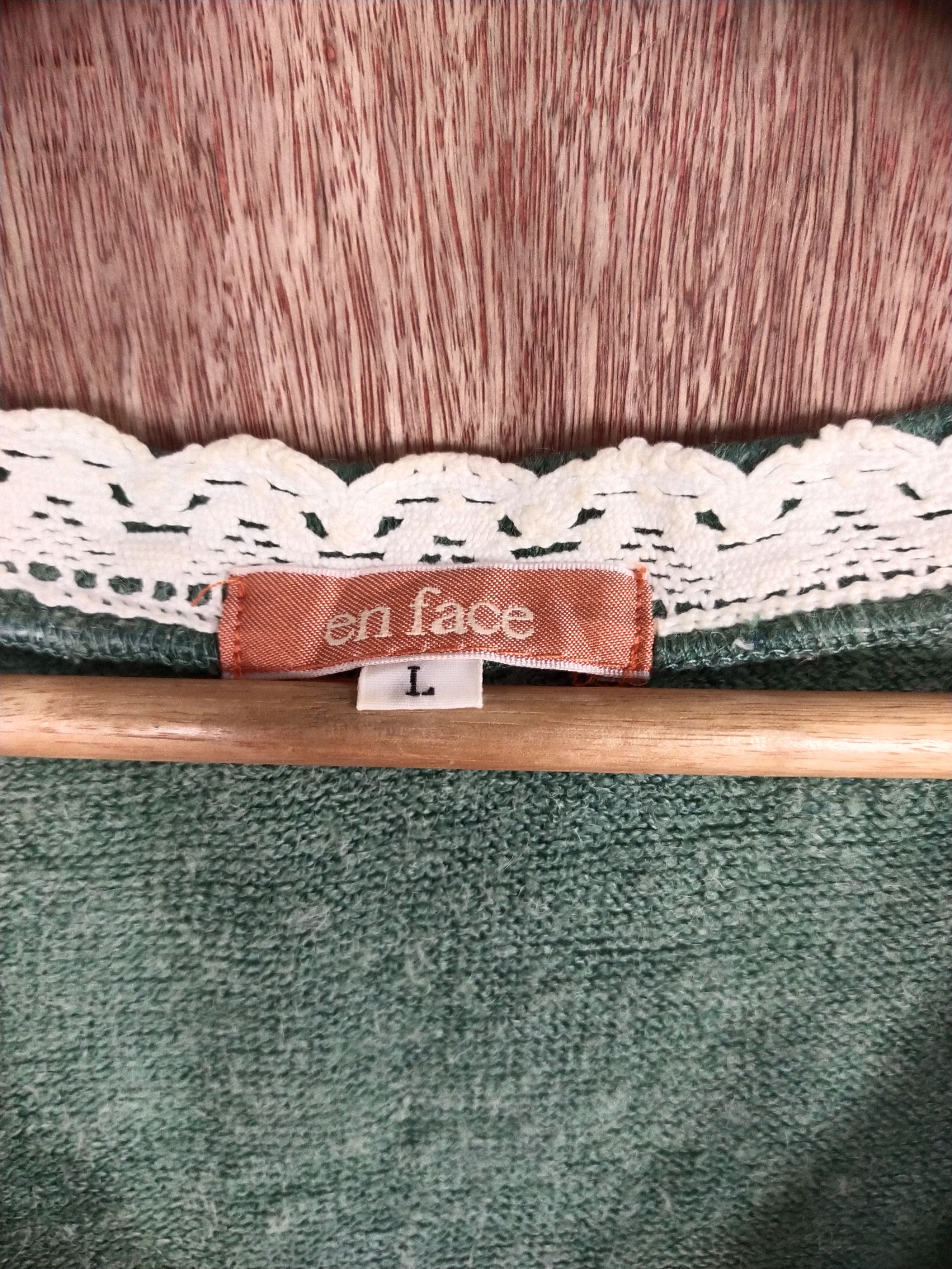 Homespun Knitwear × Japanese Brand En Face green cardigan knitwear japan vintage #S167 Size US M / EU 48-50 / 2 - 5 Thumbnail