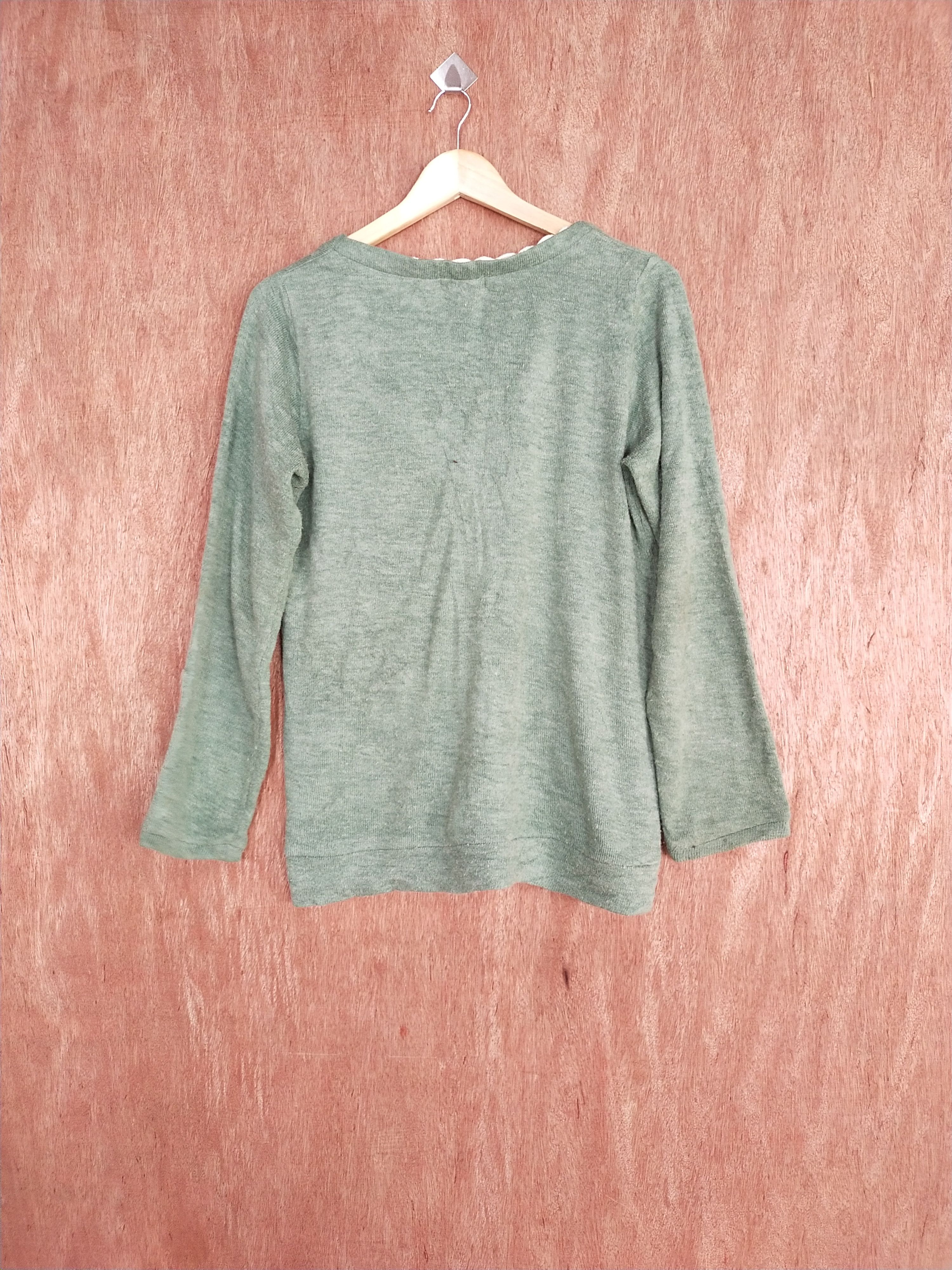 Homespun Knitwear × Japanese Brand En Face green cardigan knitwear japan vintage #S167 Size US M / EU 48-50 / 2 - 7 Thumbnail
