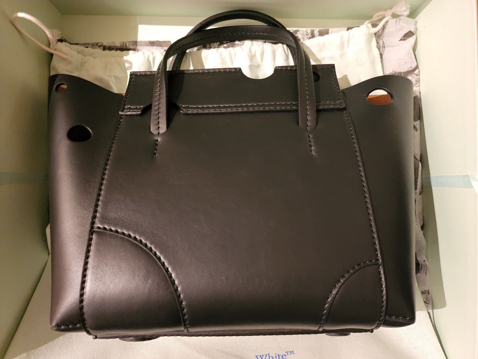Off-White Off-White Burrow 25 Tote Bag Size ONE SIZE - 8 Thumbnail