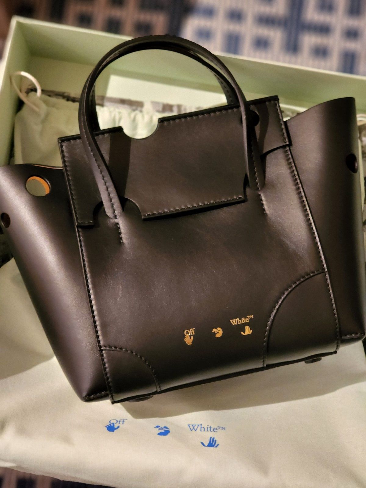 Off-White Off-White Burrow 25 Tote Bag Size ONE SIZE - 6 Thumbnail