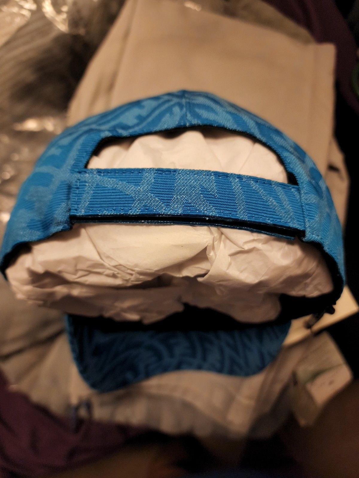Fendi FENDI Blue Baseball Cap Vertigo Zucca Cotton Size ONE SIZE - 5 Thumbnail