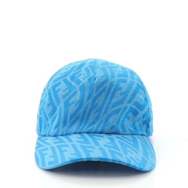 Fendi FENDI Blue Baseball Cap Vertigo Zucca Cotton Size ONE SIZE - 2 Thumbnail