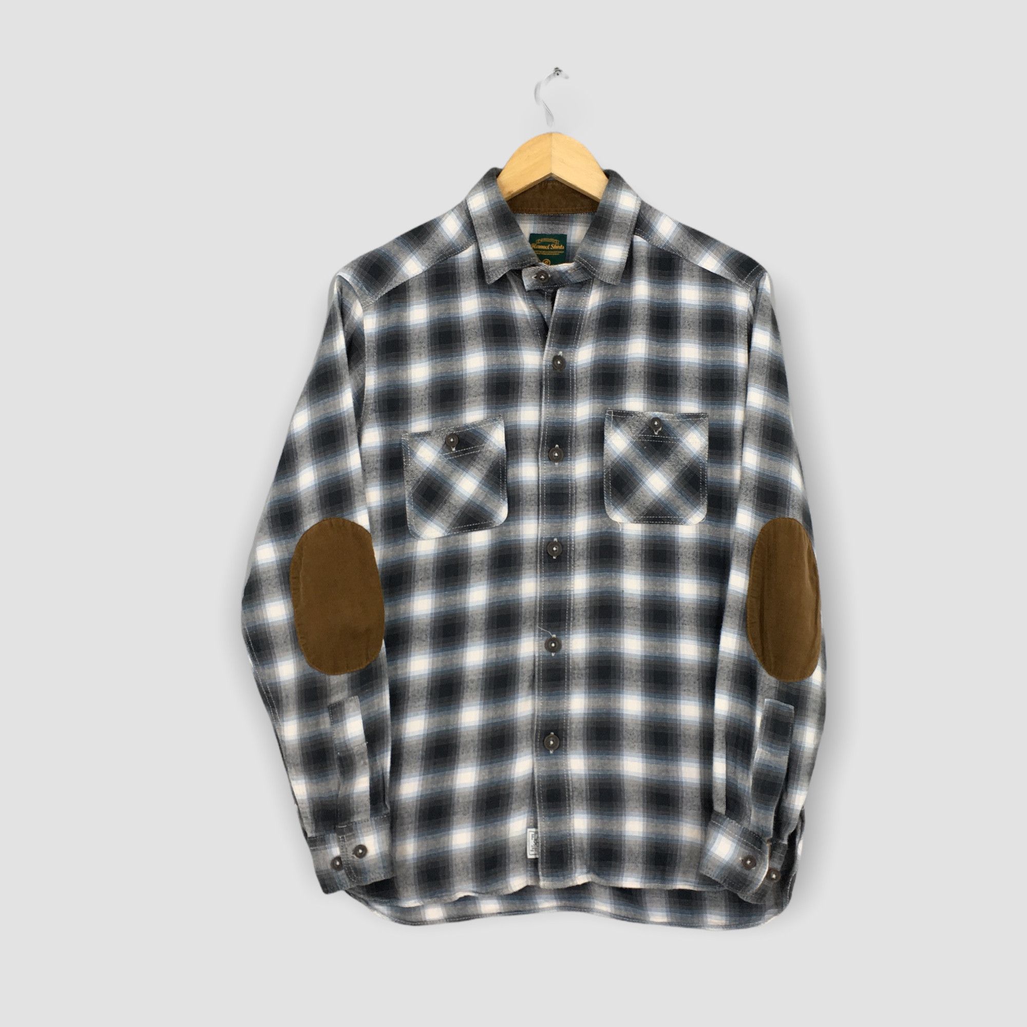 Flannel × Vintage Vintage Plaid Shadow Tartan Checkered Flannel Shirt Medium Size US M / EU 48-50 / 2 - 1 Thumbnail