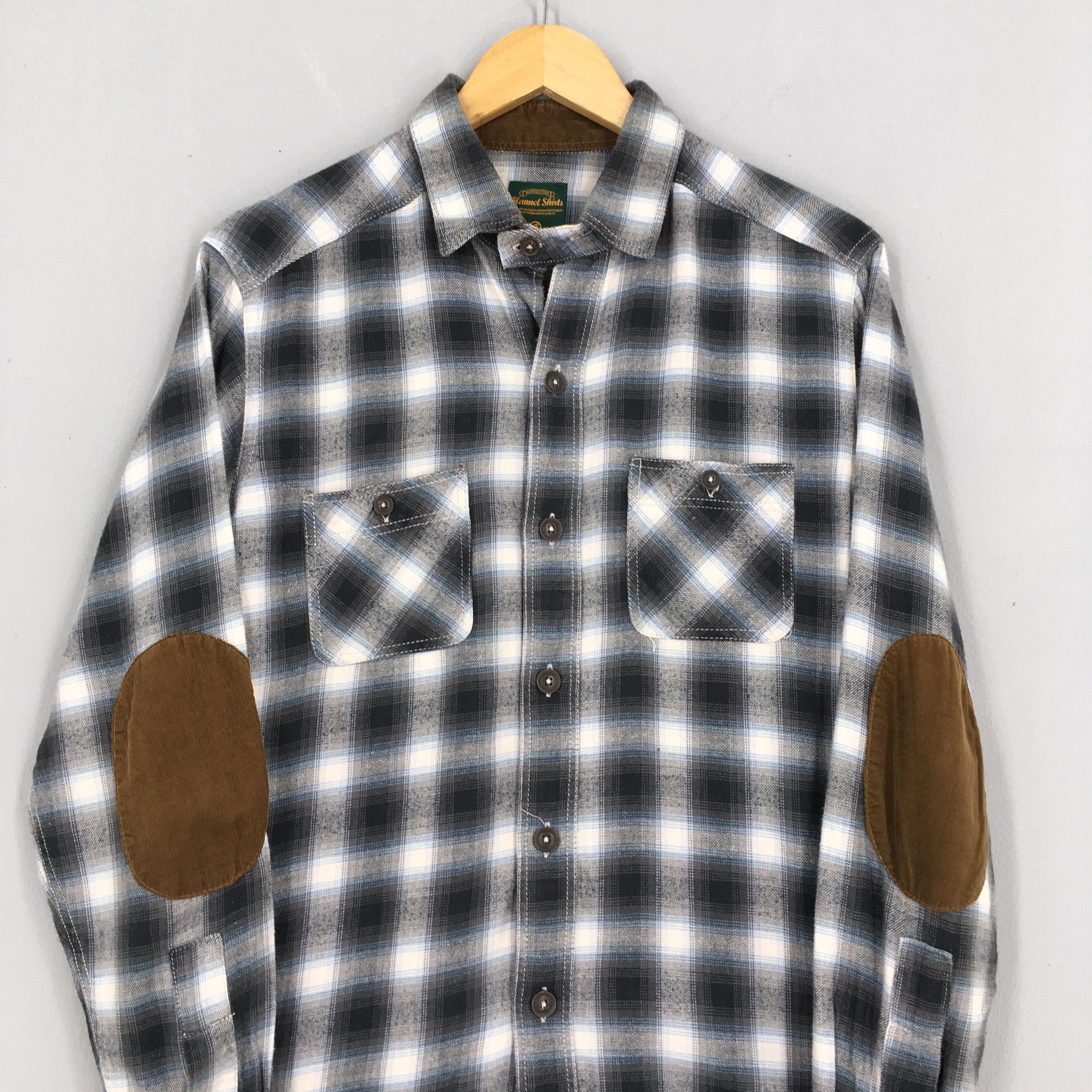 Flannel × Vintage Vintage Plaid Shadow Tartan Checkered Flannel Shirt Medium Size US M / EU 48-50 / 2 - 2 Thumbnail