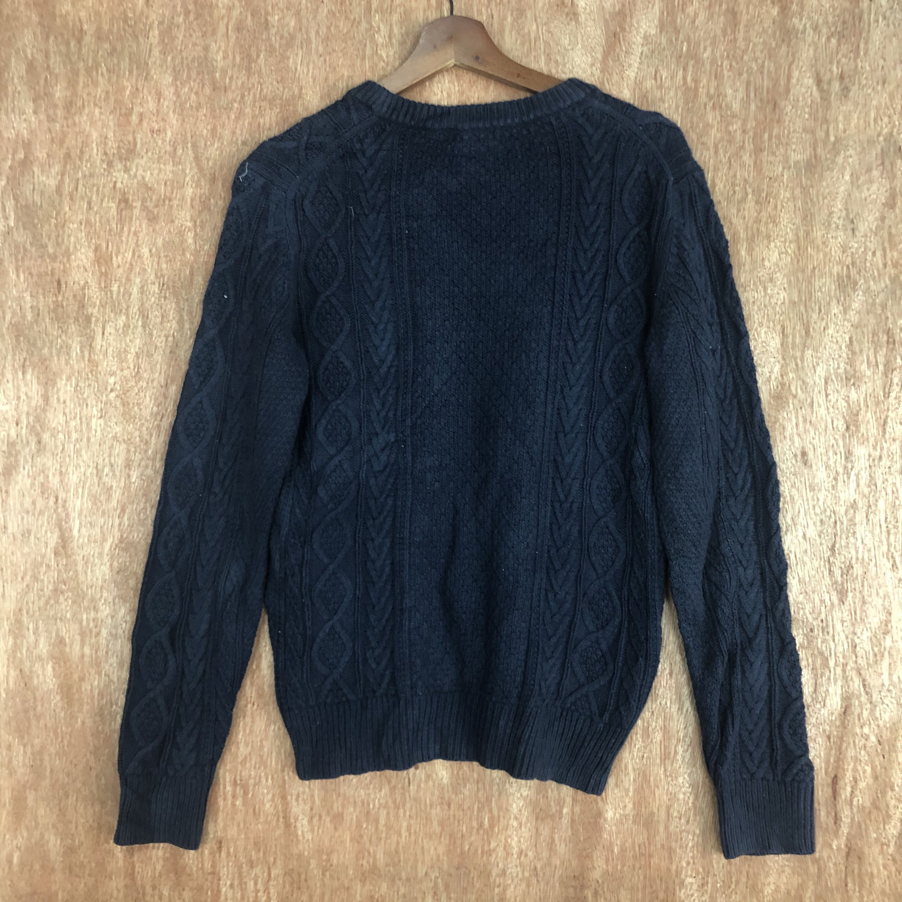Aran Isles Knitwear Uniqlo Dark blue aran isle KNitwear sweatshirt #c460 Size US S / EU 44-46 / 1 - 11 Thumbnail