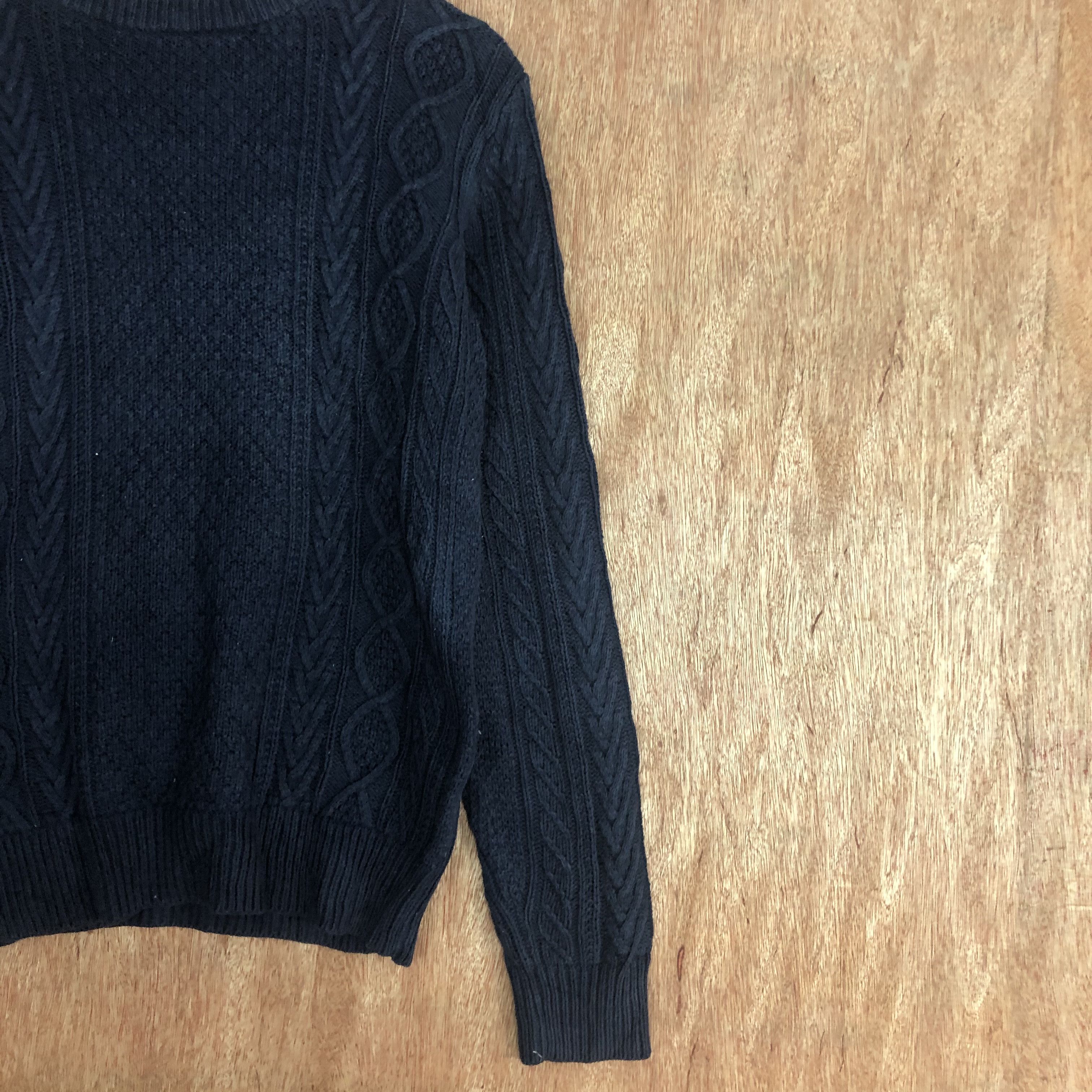 Aran Isles Knitwear Uniqlo Dark blue aran isle KNitwear sweatshirt #c460 Size US S / EU 44-46 / 1 - 9 Thumbnail
