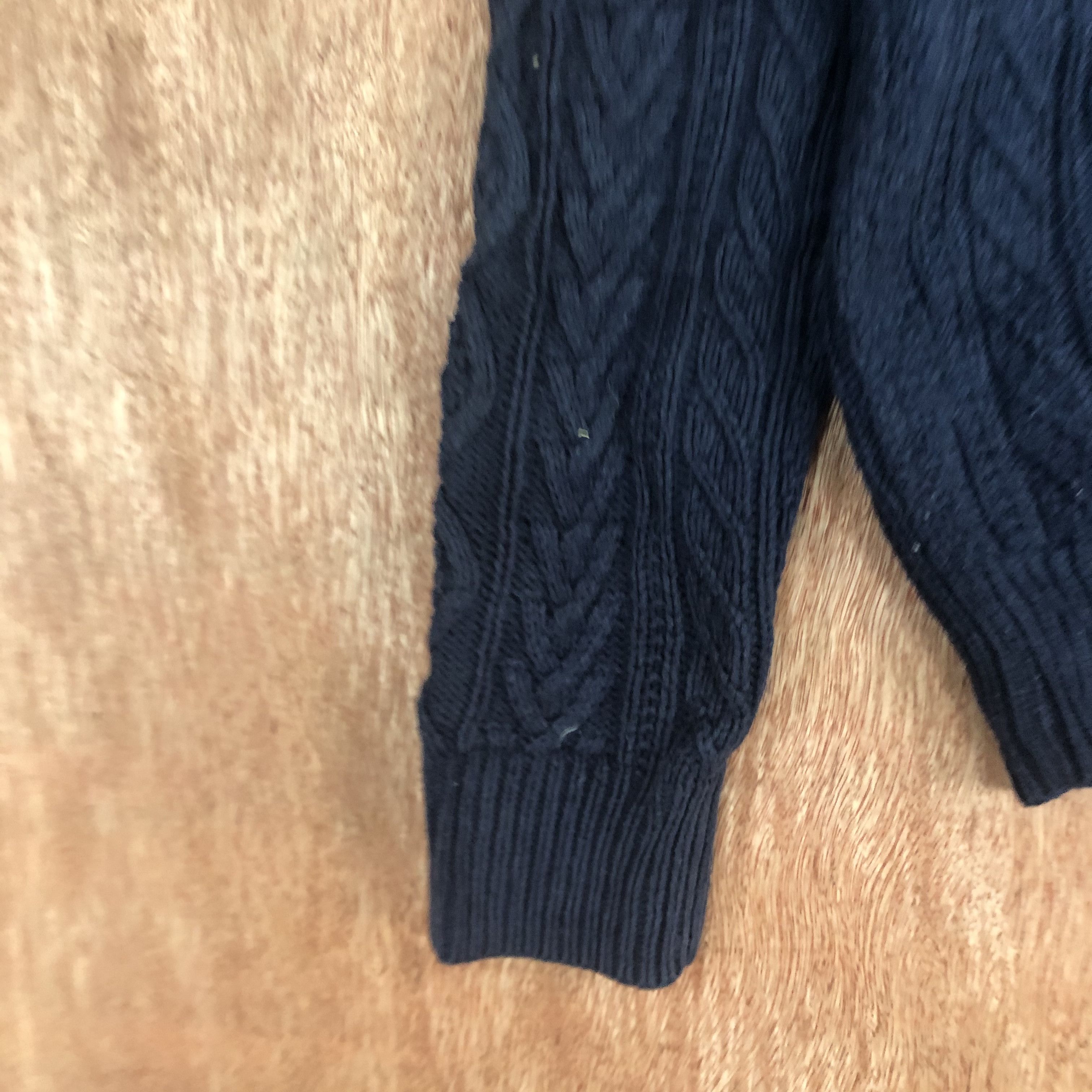 Aran Isles Knitwear Uniqlo Dark blue aran isle KNitwear sweatshirt #c460 Size US S / EU 44-46 / 1 - 5 Thumbnail