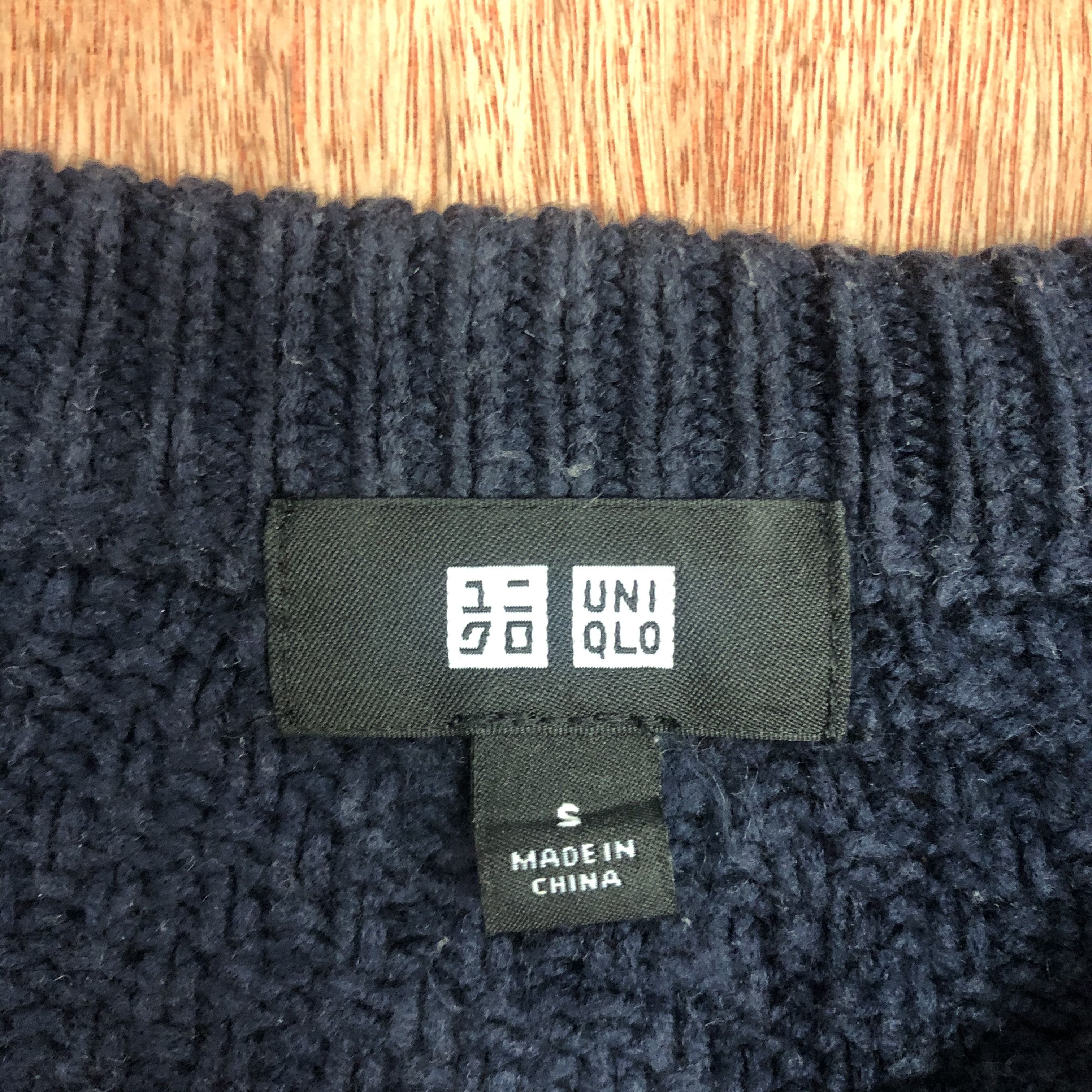 Aran Isles Knitwear Uniqlo Dark blue aran isle KNitwear sweatshirt #c460 Size US S / EU 44-46 / 1 - 7 Thumbnail