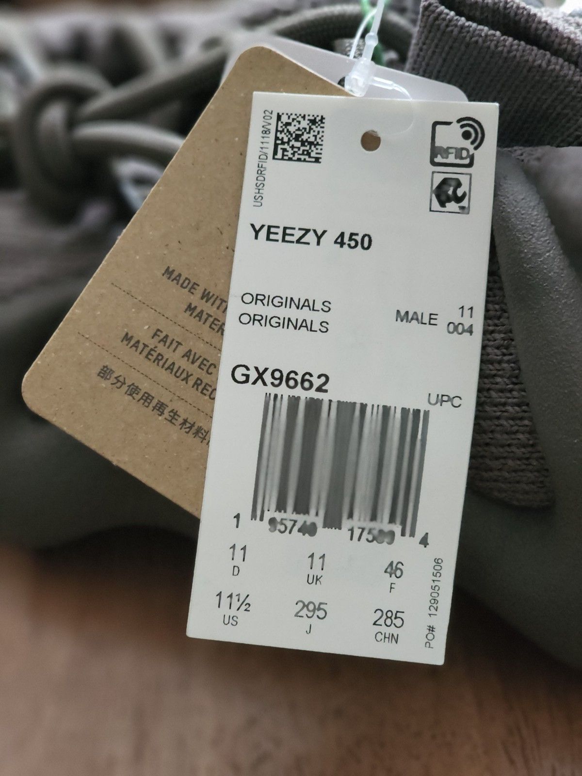 Adidas × Kanye West adidas YEEZY 450 "Cinder" sneakers Size US 11.5 / EU 44-45 - 7 Thumbnail