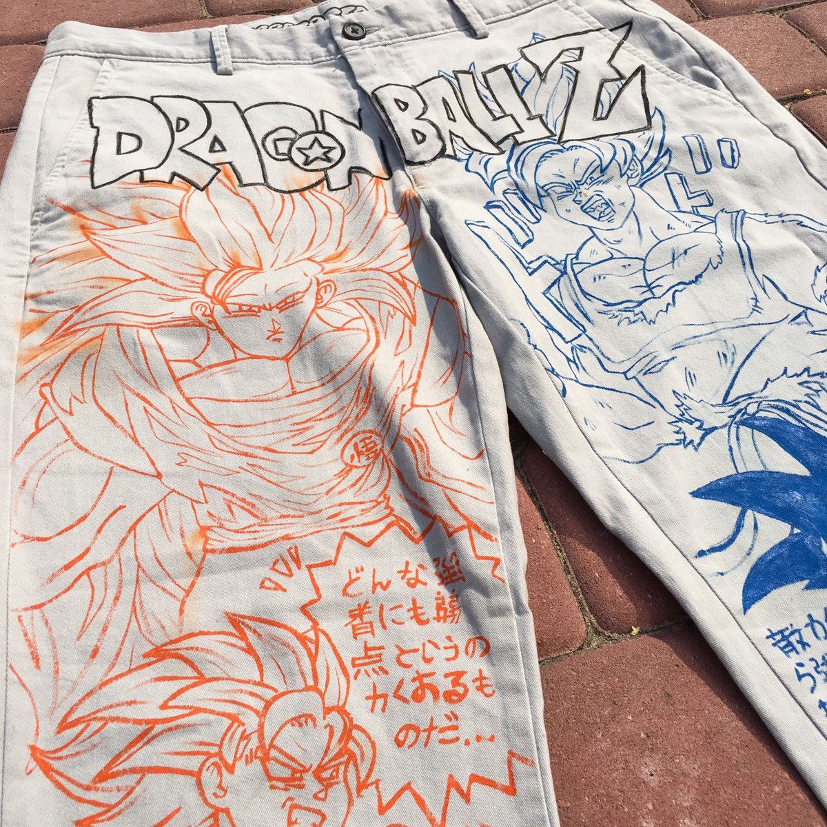 Other 1/1 custom Dragon ball Z anime straight pants Size US 36 / EU 52 - 3 Thumbnail