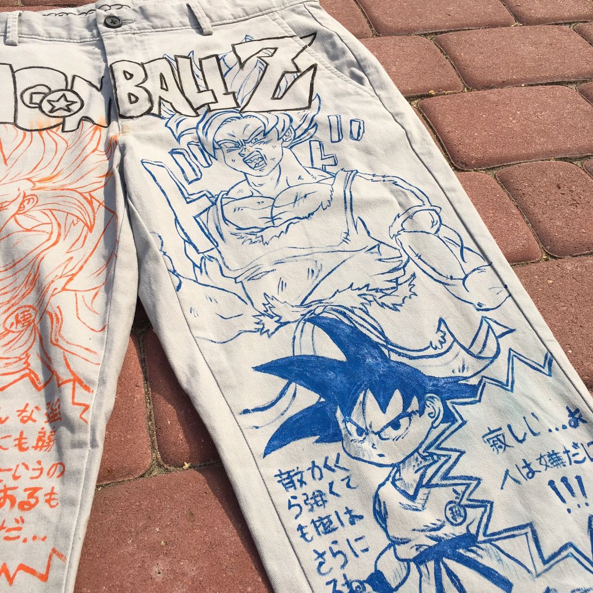 Other 1/1 custom Dragon ball Z anime straight pants Size US 36 / EU 52 - 4 Thumbnail
