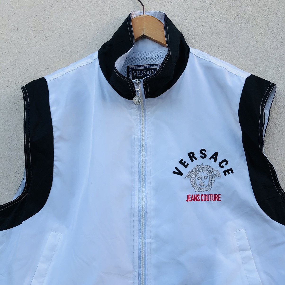 Versace × Vintage Vintage VERSACE JEANS COUTURE WINDBREAKER Vests Jacket Size US XL / EU 56 / 4 - 2 Thumbnail