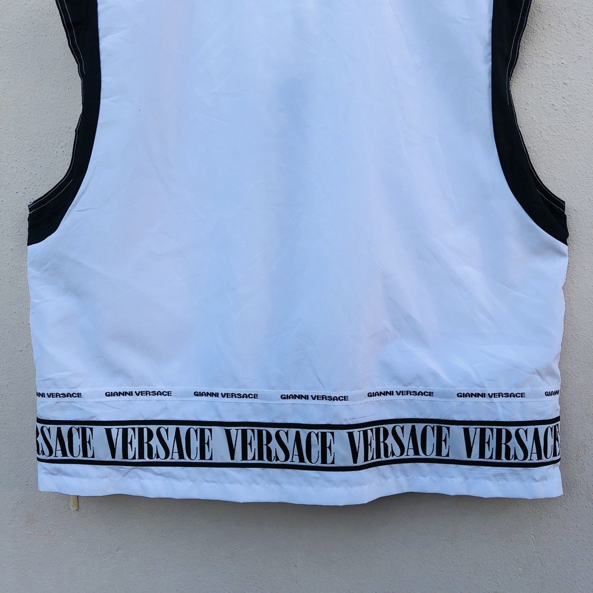 Versace × Vintage Vintage VERSACE JEANS COUTURE WINDBREAKER Vests Jacket Size US XL / EU 56 / 4 - 8 Thumbnail