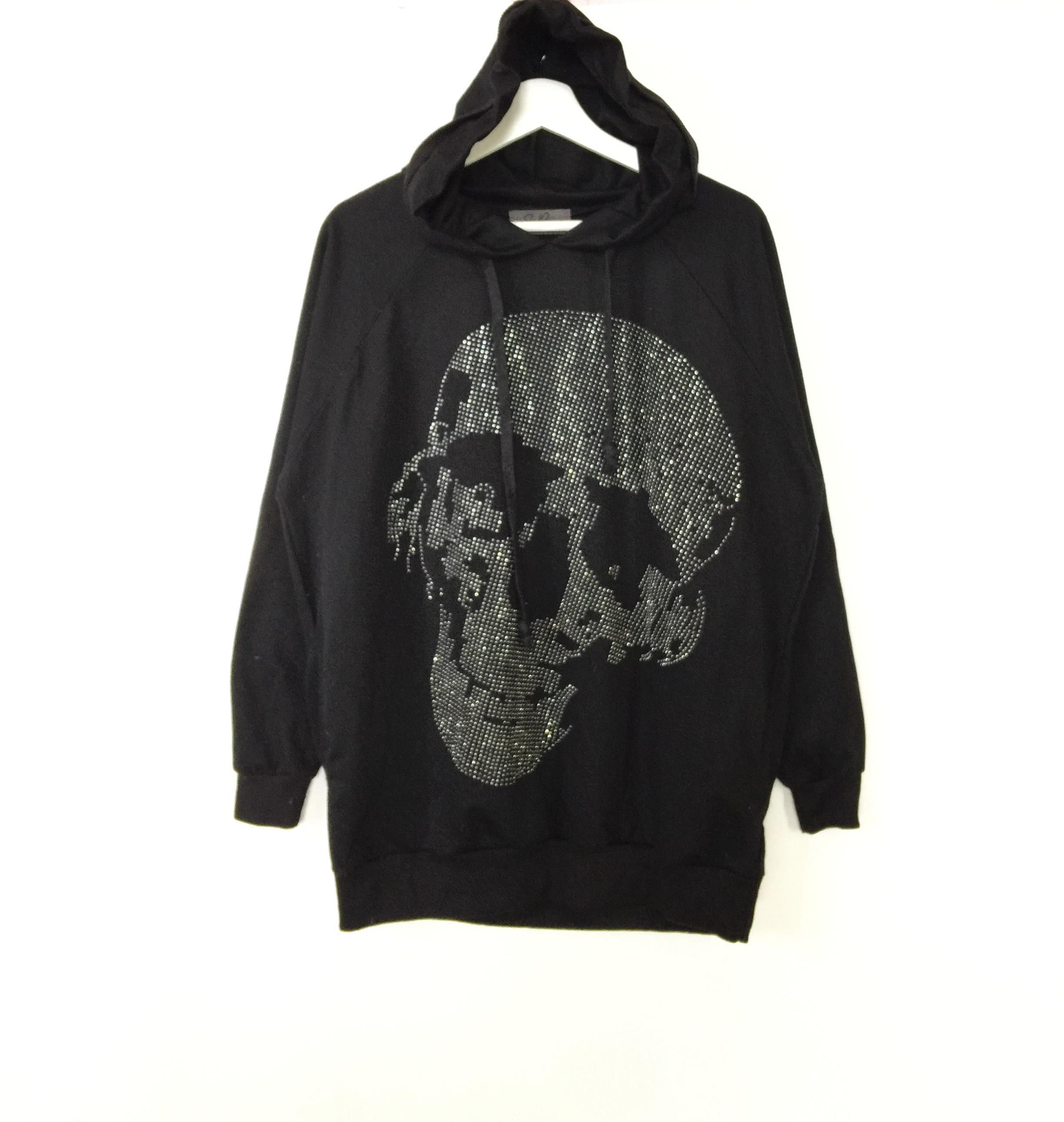 Japanese Brand SpRay skull beads embedded hoodies sweatshirt Size US L / EU 52-54 / 3 - 1 Thumbnail