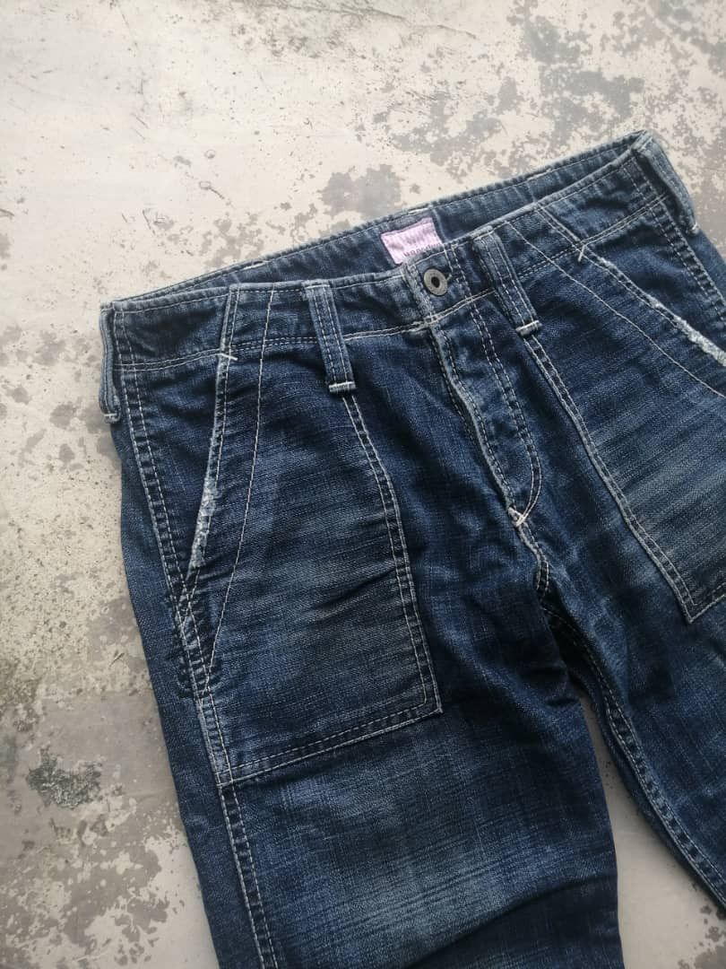 Japanese Brand Vintage Japanese Workers Denim Pants Size US 28 / EU 44 - 8 Thumbnail