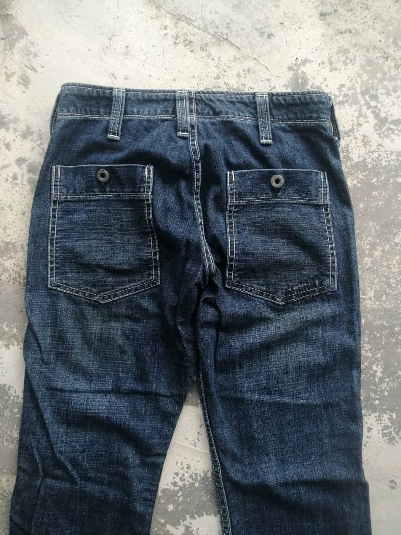 Japanese Brand Vintage Japanese Workers Denim Pants Size US 28 / EU 44 - 12 Thumbnail