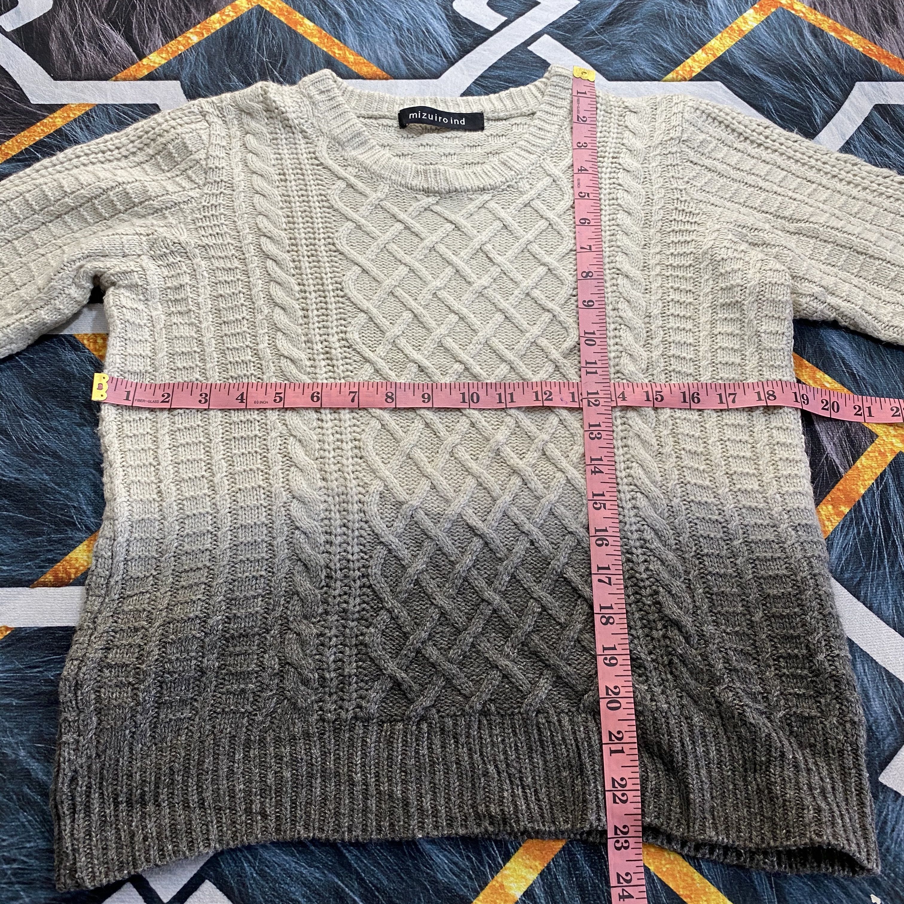 Japanese Brand Mizuiro Two Tones Knitwear Size US S / EU 44-46 / 1 - 10 Thumbnail