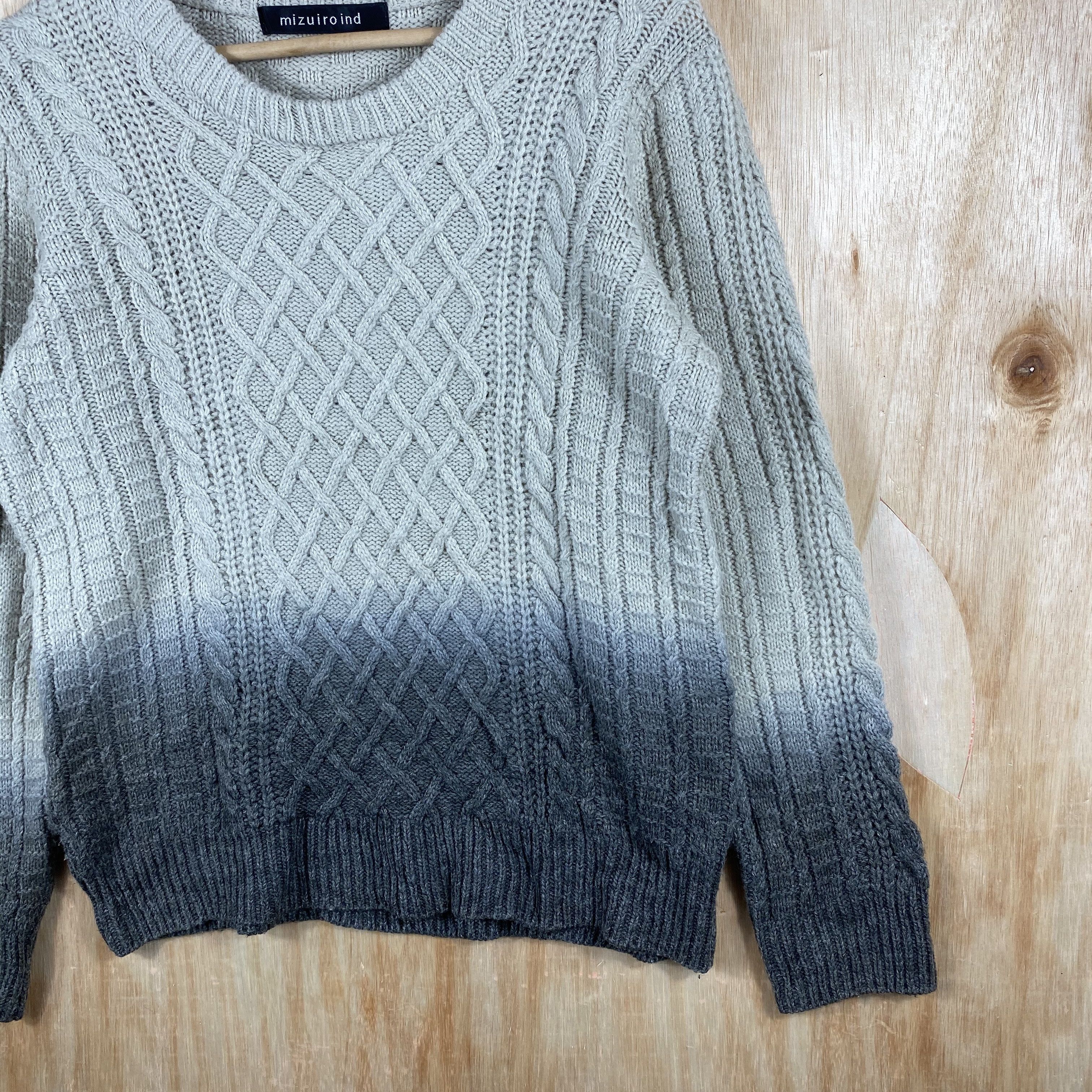Japanese Brand Mizuiro Two Tones Knitwear Size US S / EU 44-46 / 1 - 5 Thumbnail