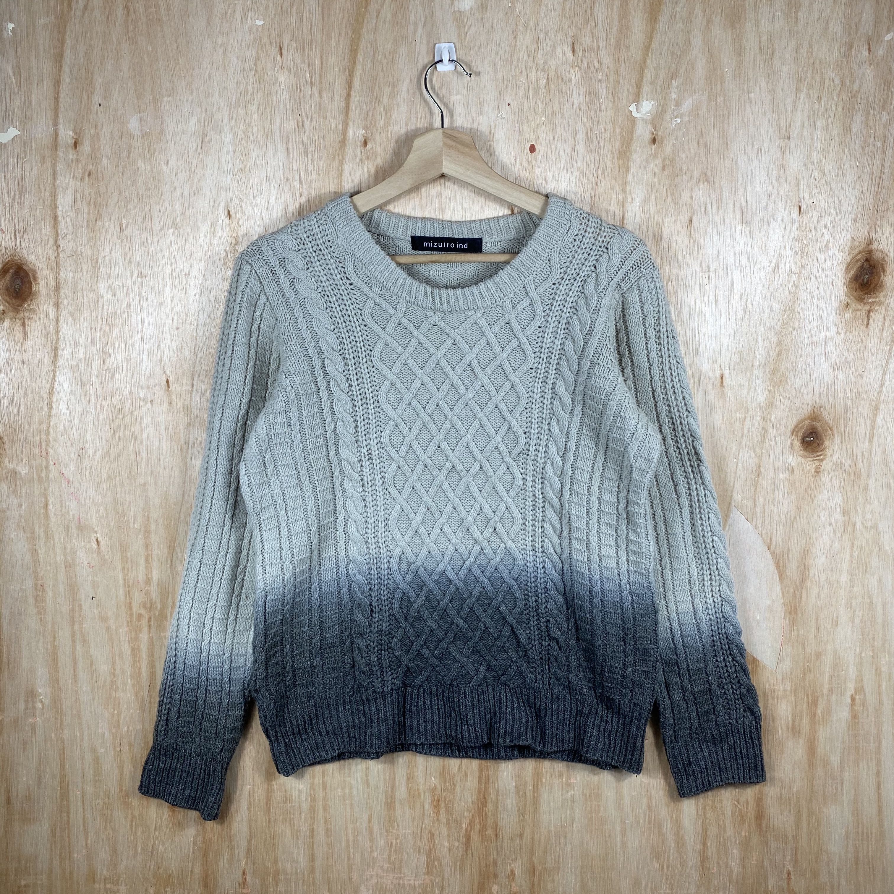 Japanese Brand Mizuiro Two Tones Knitwear Size US S / EU 44-46 / 1 - 1 Thumbnail