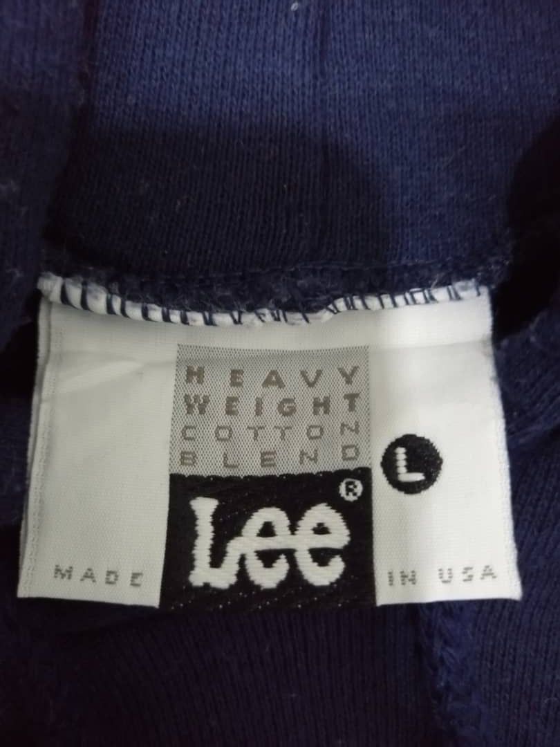 Lee × Vintage Vintage 90s Lee Hoodies Sweatshirt MADE IN USA Size US L / EU 52-54 / 3 - 4 Thumbnail