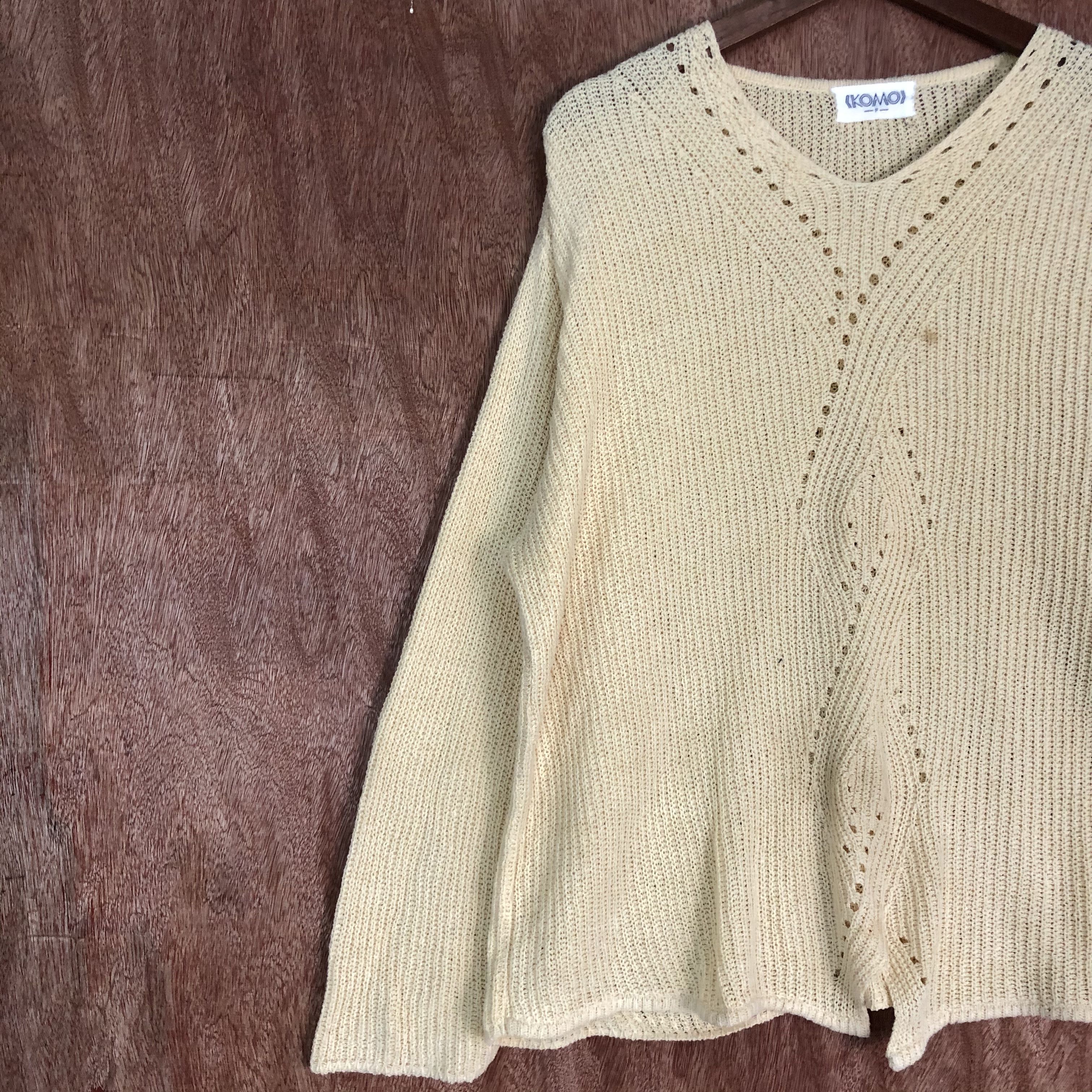 Homespun Knitwear DL Komo Brown baggy Shag Shaggy Knitwear #c565 Size L / US 10 / IT 46 - 7 Thumbnail