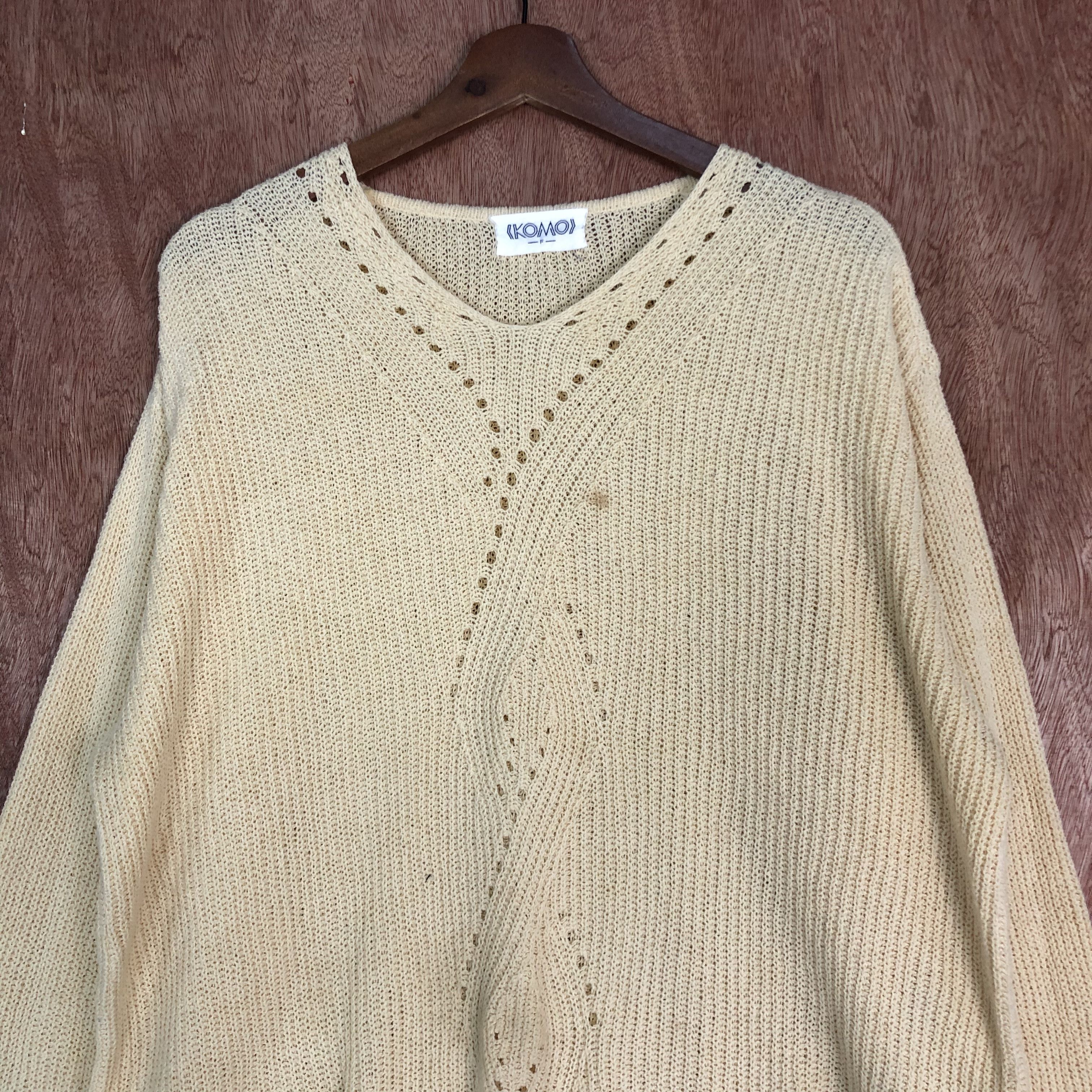 Homespun Knitwear DL Komo Brown baggy Shag Shaggy Knitwear #c565 Size L / US 10 / IT 46 - 8 Thumbnail