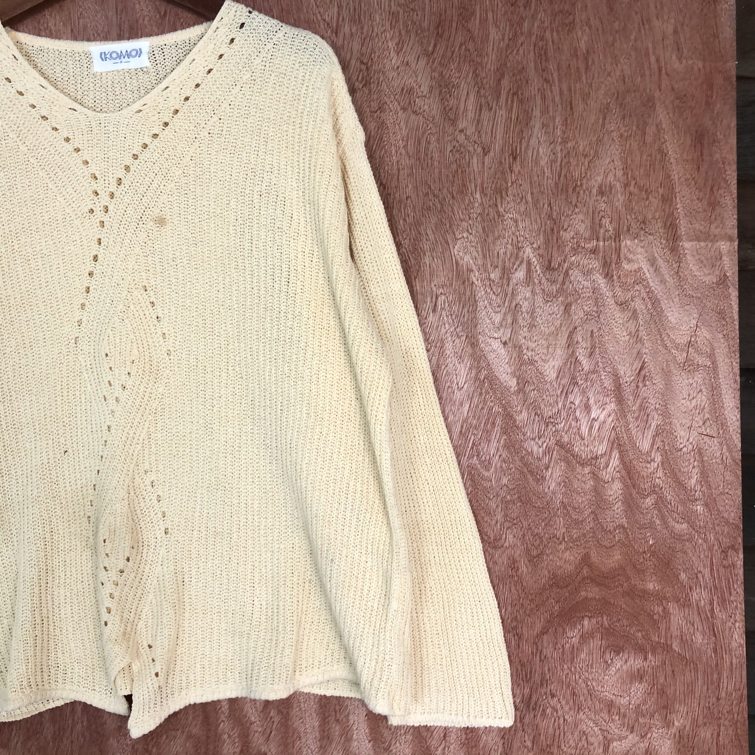 Homespun Knitwear DL Komo Brown baggy Shag Shaggy Knitwear #c565 Size L / US 10 / IT 46 - 5 Thumbnail