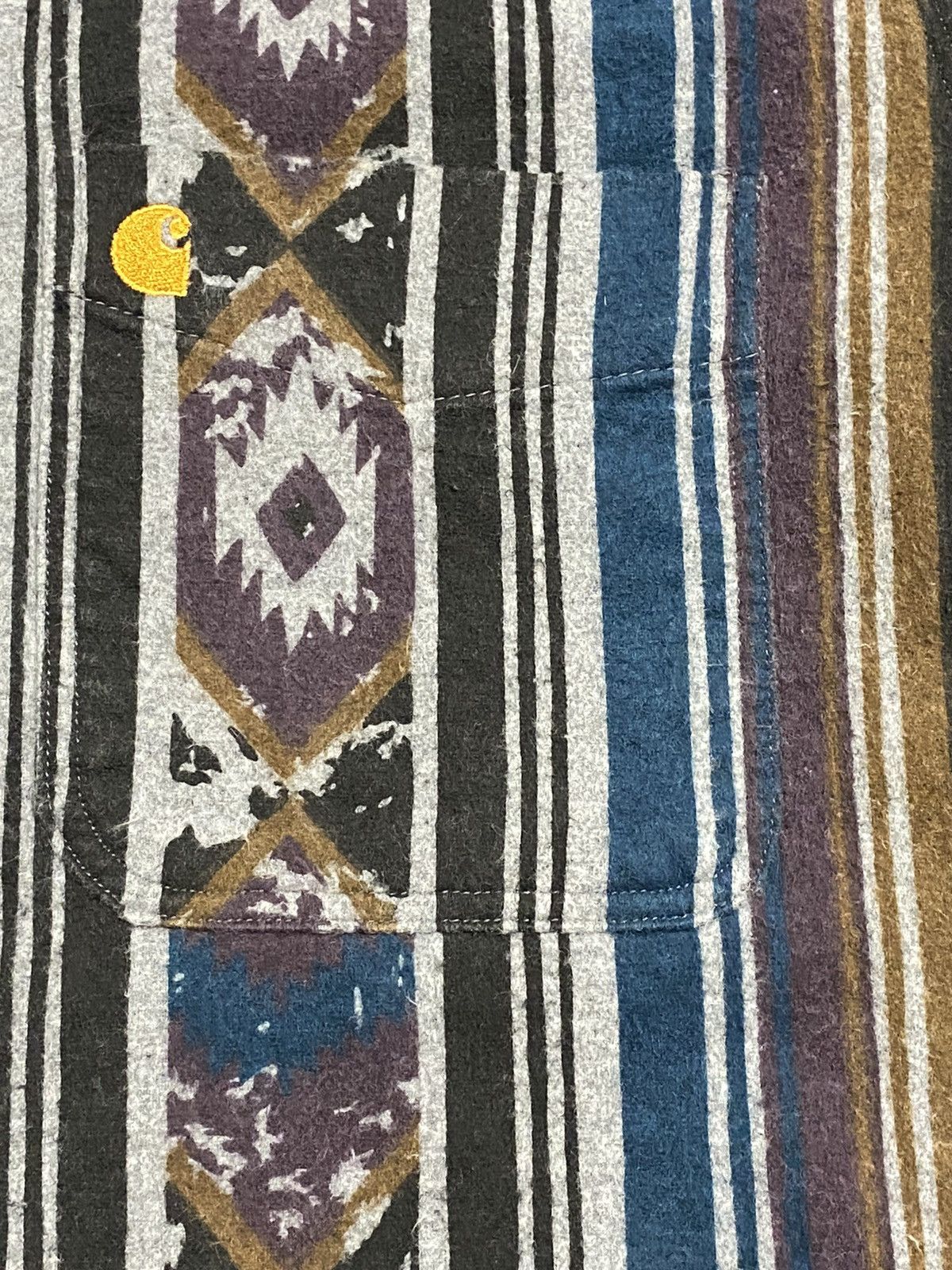 Carhartt Vintage 1994 Carhartt Southwestern Aztec Button Up Shirt Size US L / EU 52-54 / 3 - 3 Thumbnail