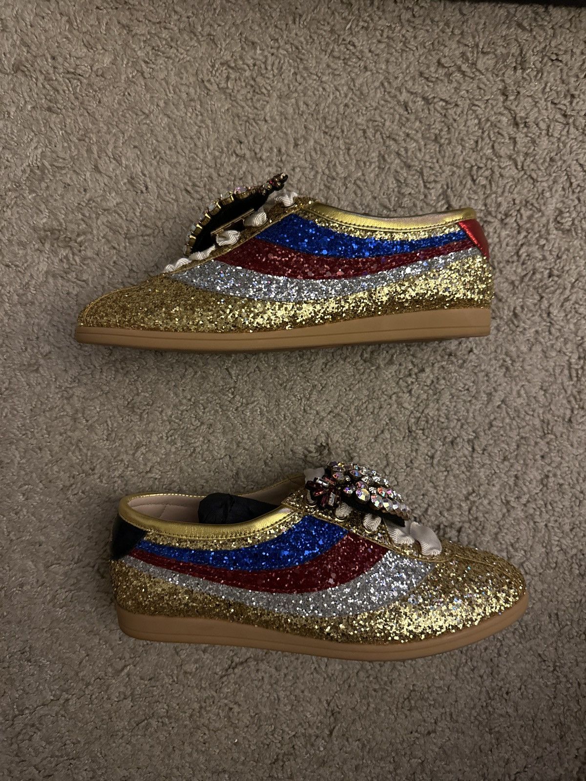 Gucci Gucci crystal limited edition sneakers Size US 6 / IT 36 - 2 Thumbnail