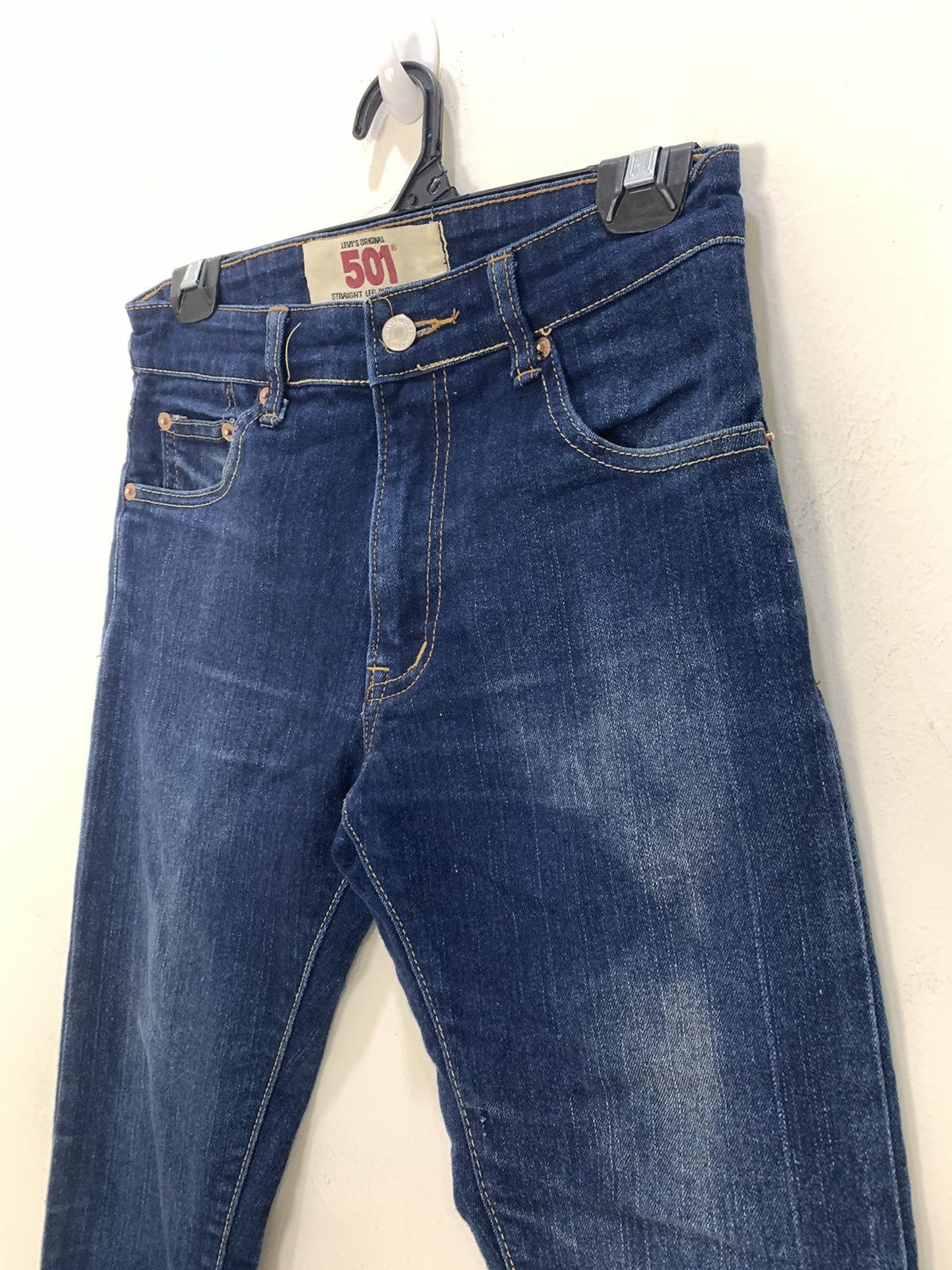 Levi's × Levi's Vintage Clothing LEVIS 501 Indigo Blue Stonewash Slimfit Biker Denim Jeans Size US 28 / EU 44 - 7 Thumbnail