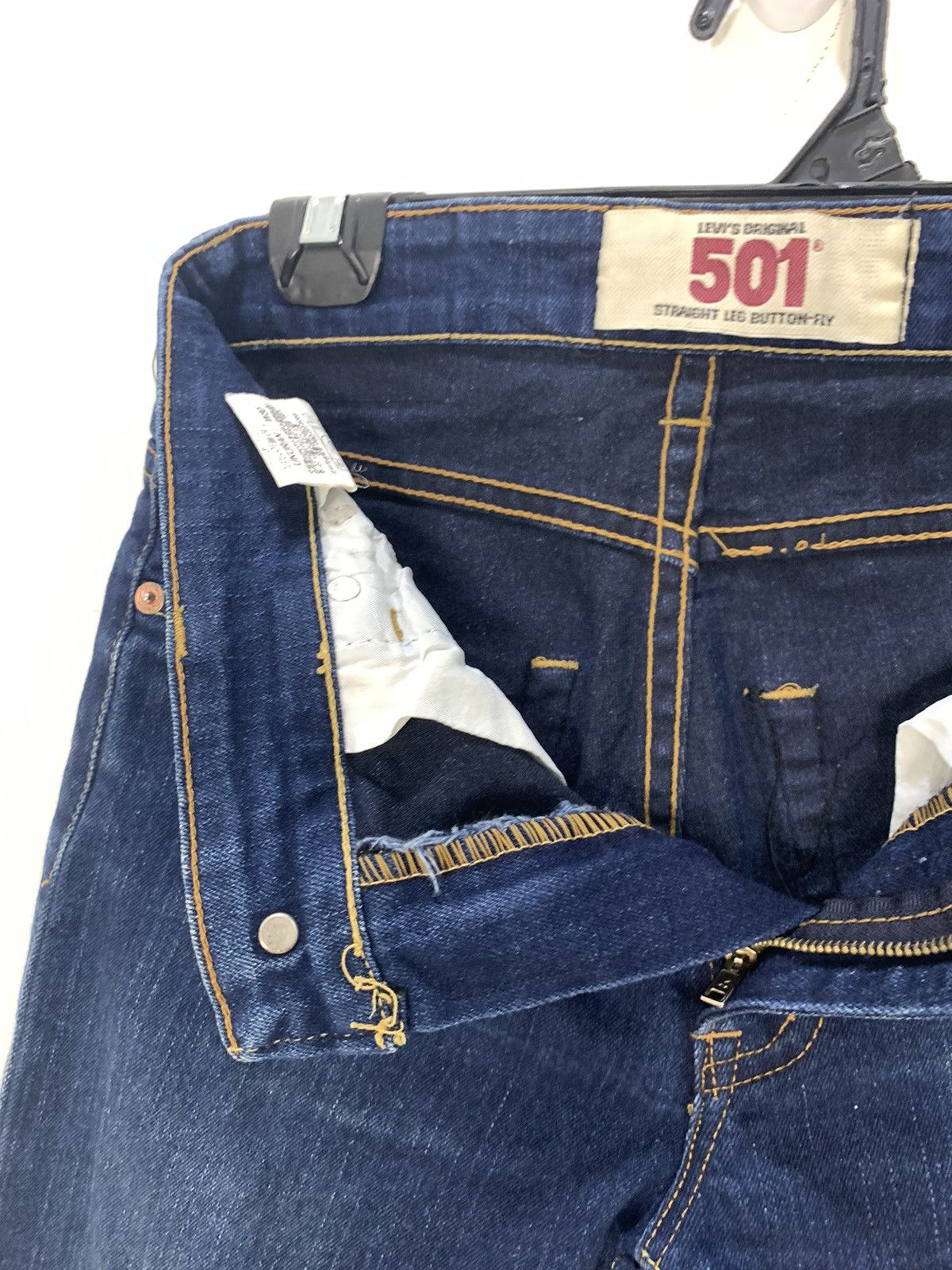 Levi's × Levi's Vintage Clothing LEVIS 501 Indigo Blue Stonewash Slimfit Biker Denim Jeans Size US 28 / EU 44 - 19 Thumbnail