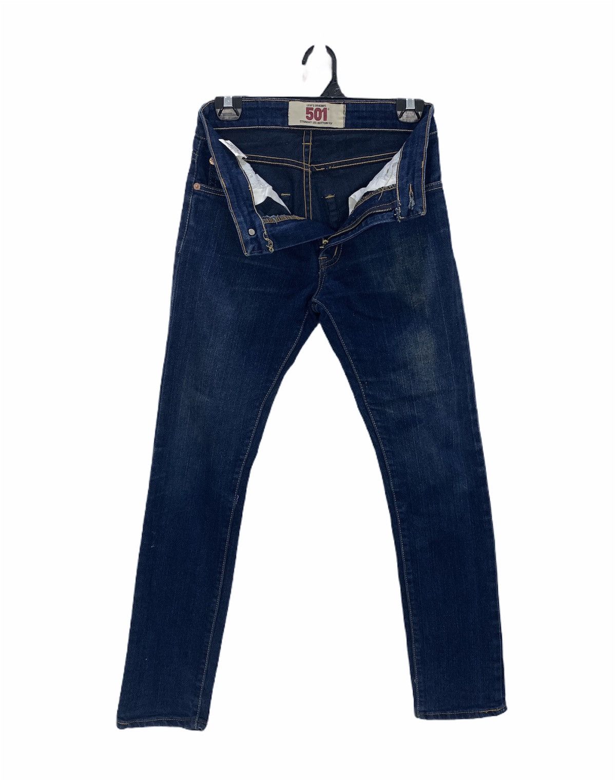Levi's × Levi's Vintage Clothing LEVIS 501 Indigo Blue Stonewash Slimfit Biker Denim Jeans Size US 28 / EU 44 - 3 Thumbnail