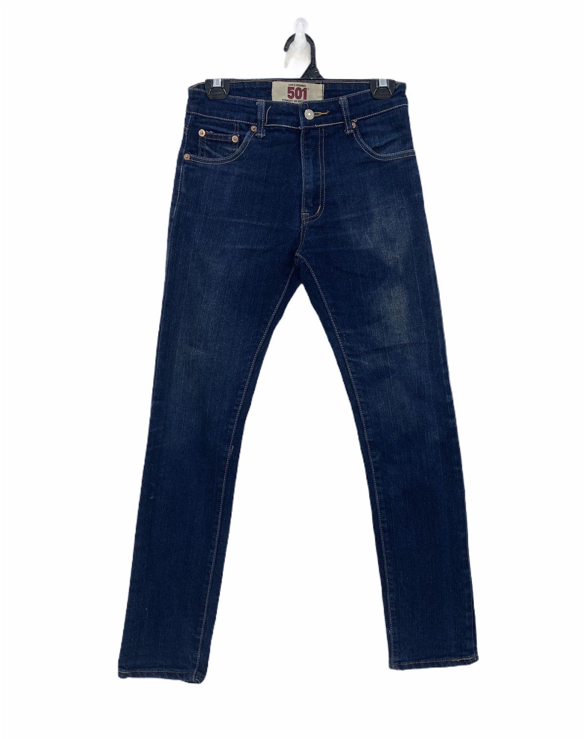 Levi's × Levi's Vintage Clothing LEVIS 501 Indigo Blue Stonewash Slimfit Biker Denim Jeans Size US 28 / EU 44 - 1 Thumbnail