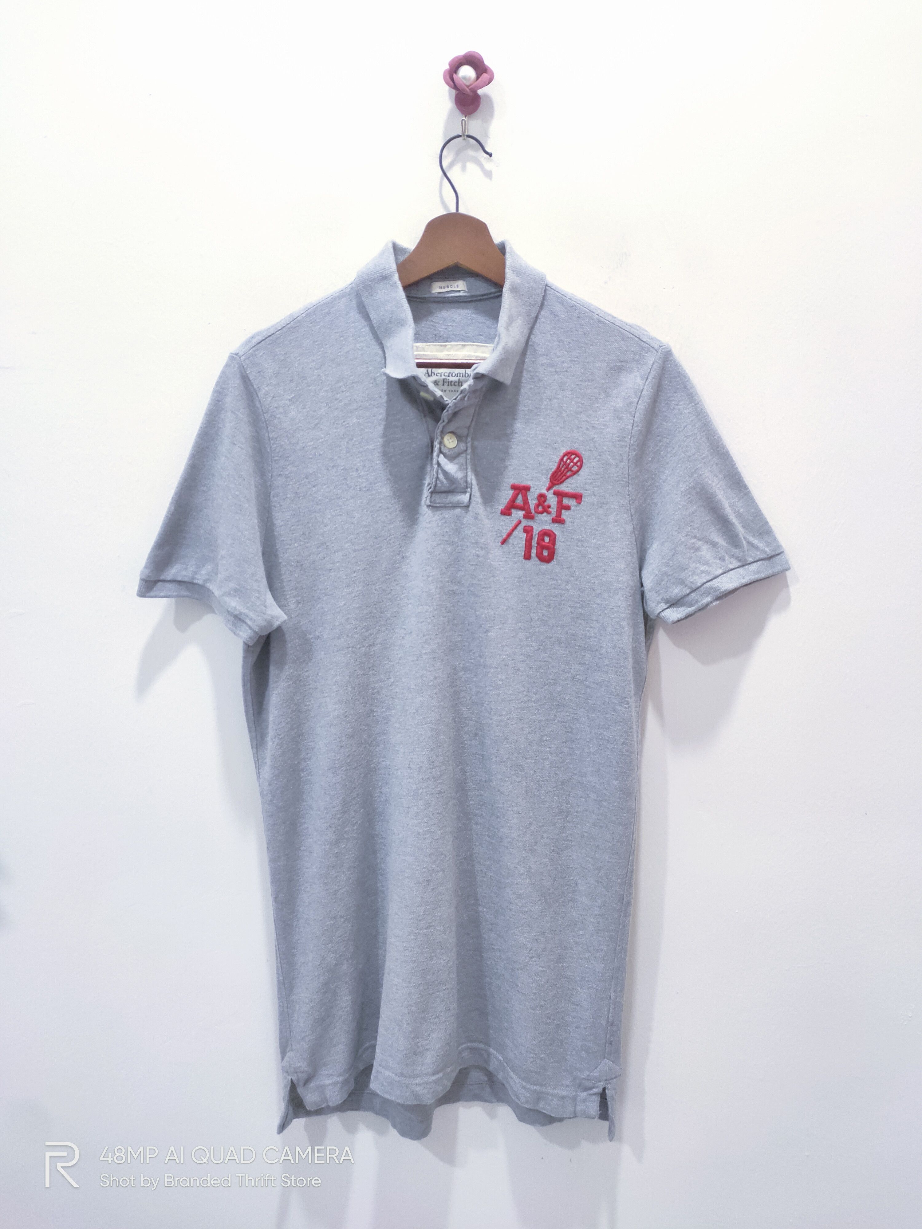 ABERCROMBIE & FITCH NO18 Rugby Sportwear Vintage Polo Shirt