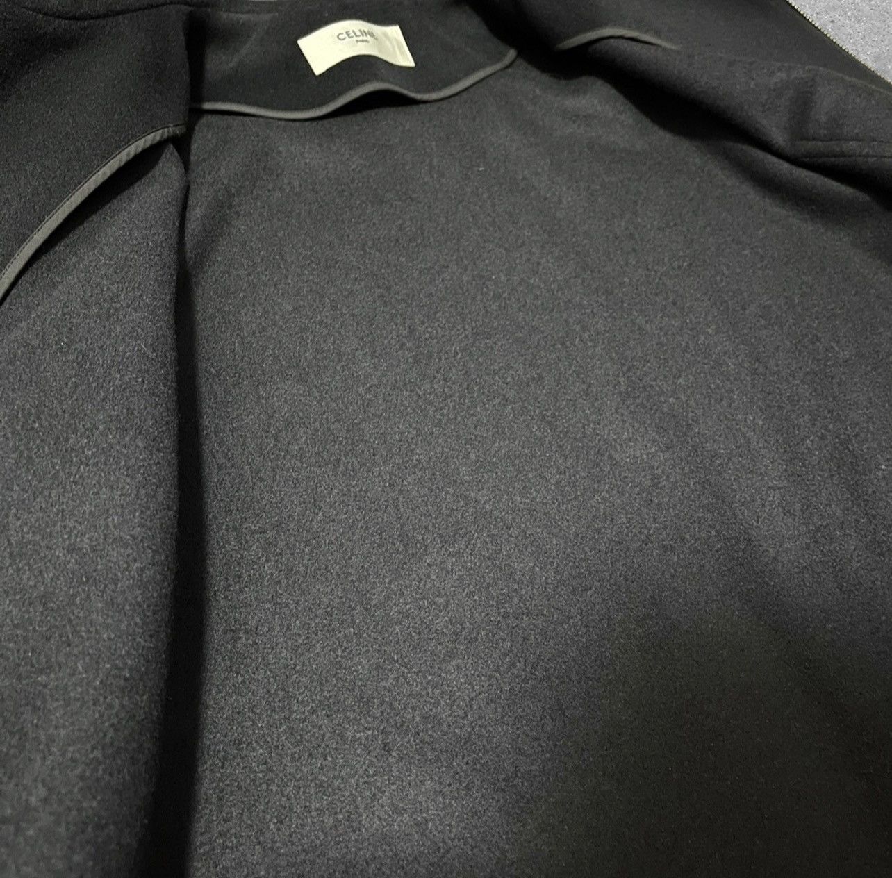 Celine × Hedi Slimane CELINE BY HEDI SLIMANE “SS20 OPEN COLLAR ZIPPED CABAN” Size US M / EU 48-50 / 2 - 7 Thumbnail