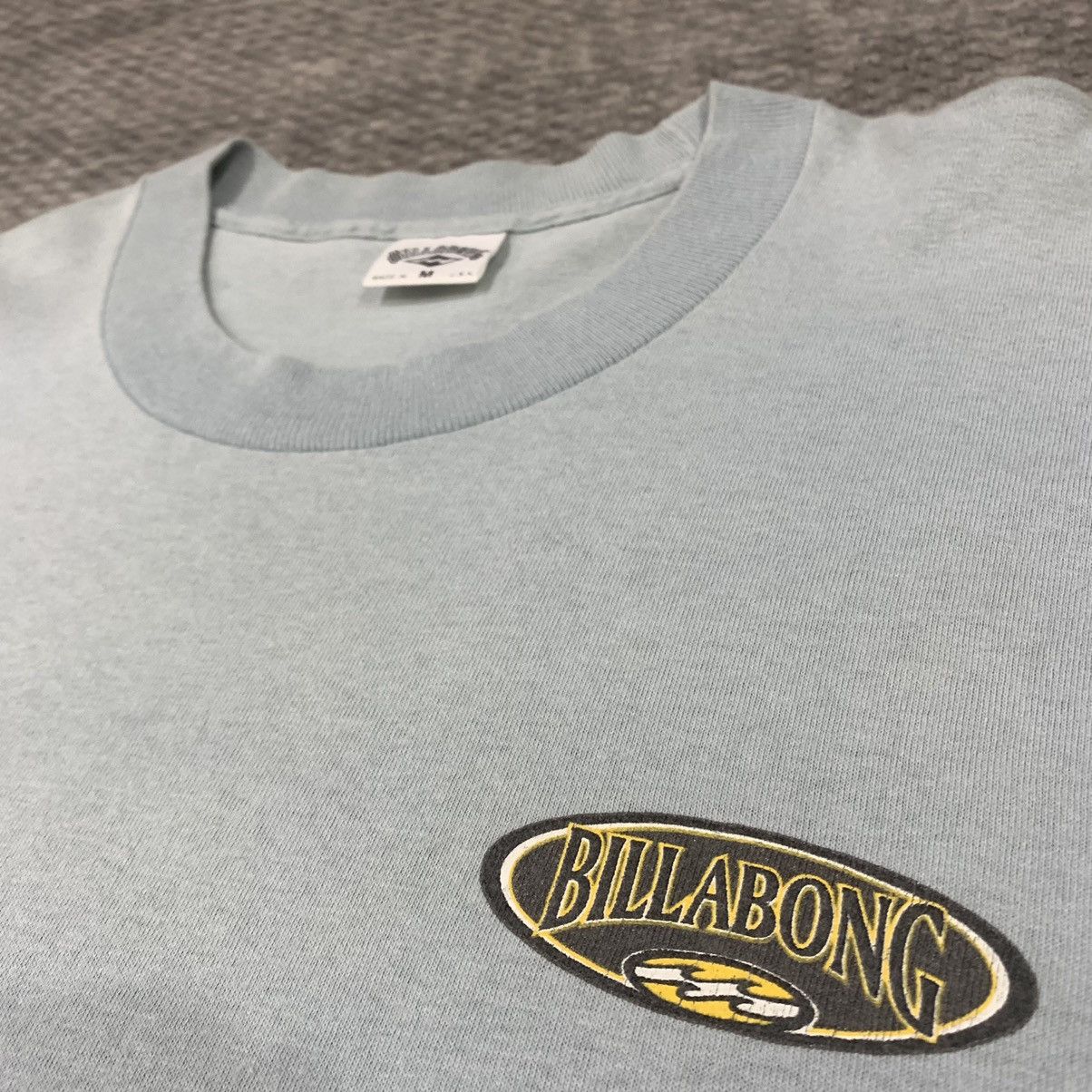 Billabong × Vintage VINTAGE 90s BILLABONG USA SINGLE STITCH STREETWEAR SURF TEE Size US M / EU 48-50 / 2 - 8 Thumbnail