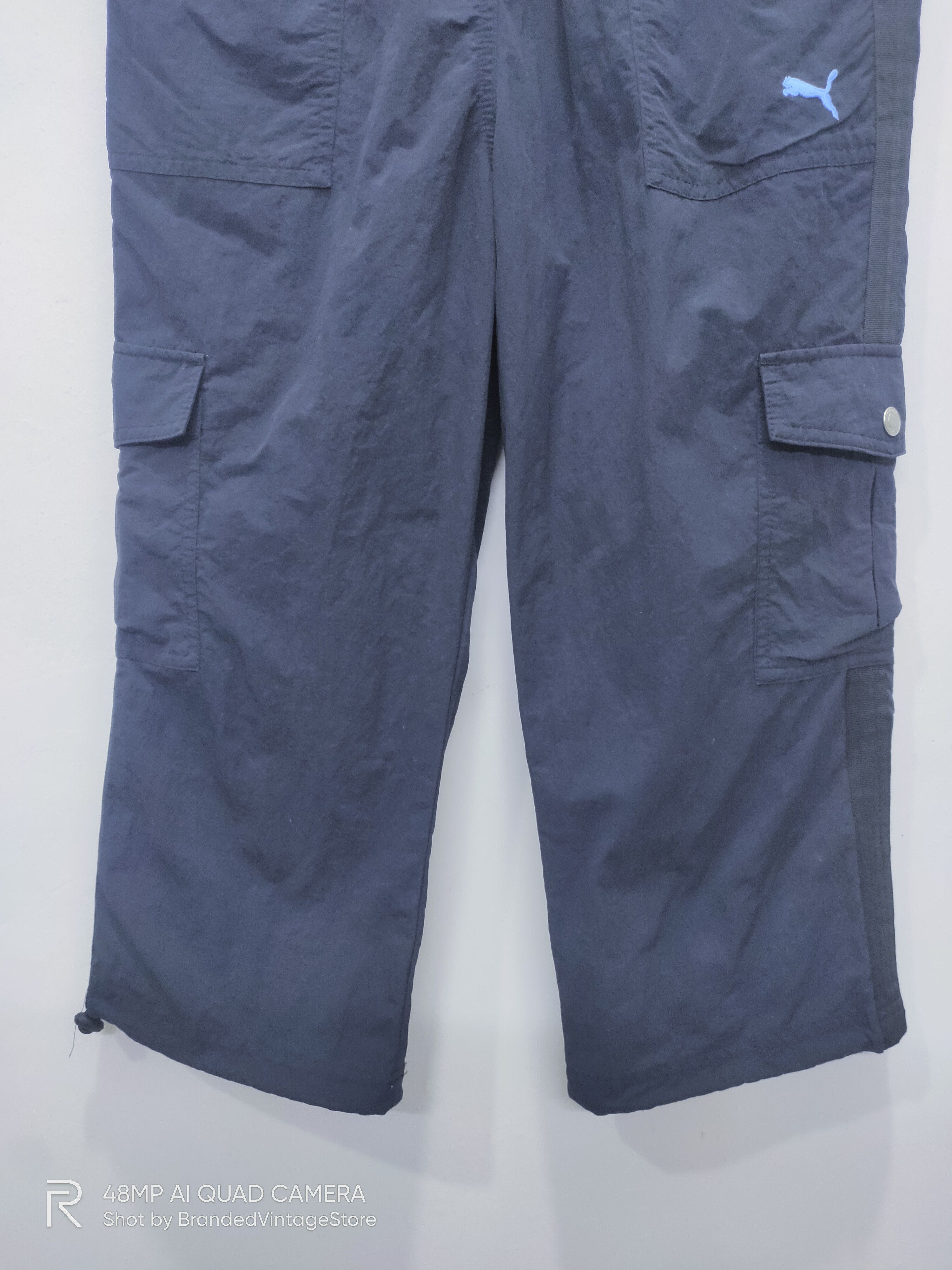 Puma PUMA Side Strap Pullover Multipocket Cargo Crop Sweat Pants Size US 28 / EU 44 - 4 Thumbnail